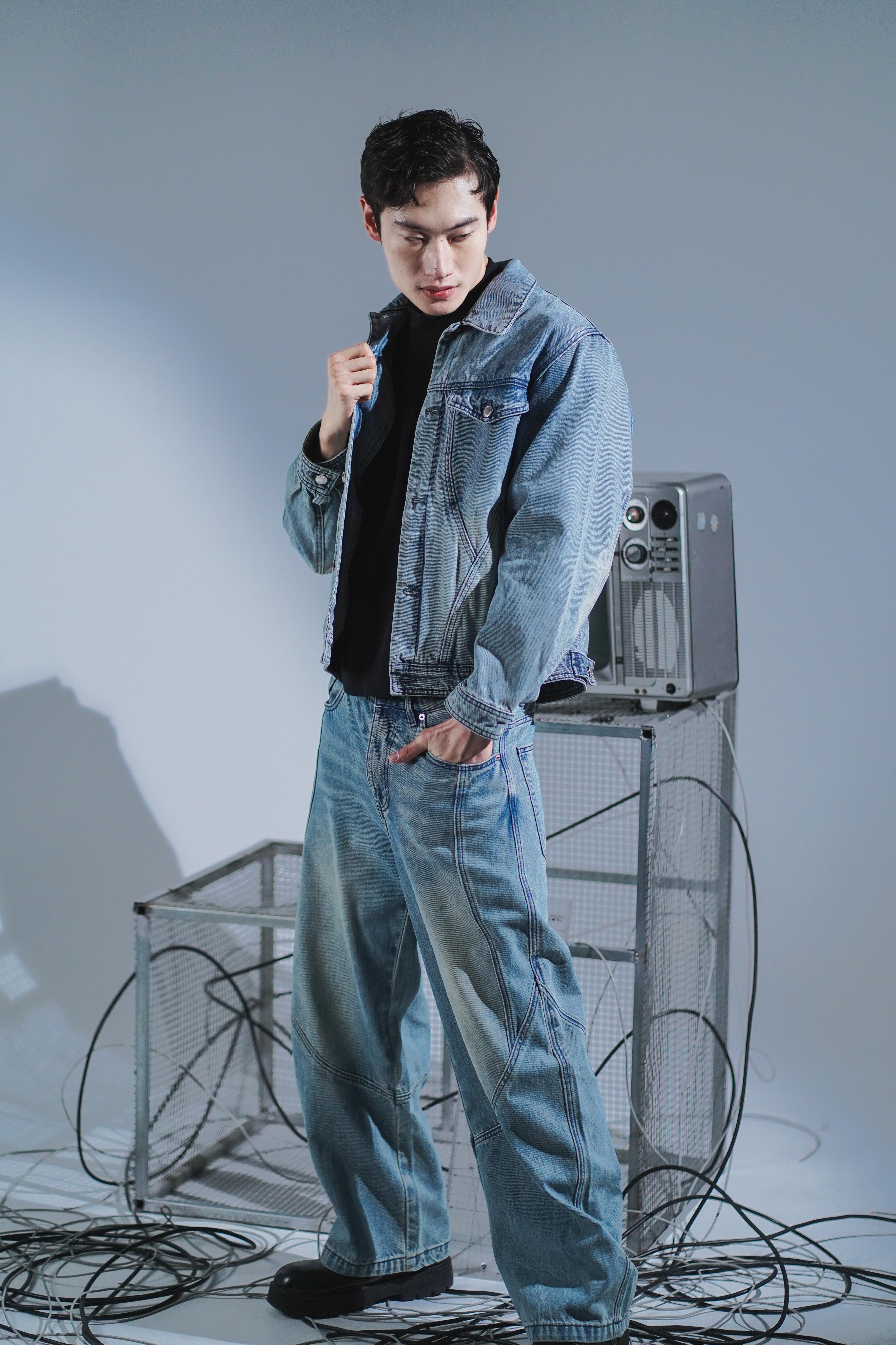 NETHOS N04 Arc Protocol Denim Pants 牛仔 彎刀 長褲