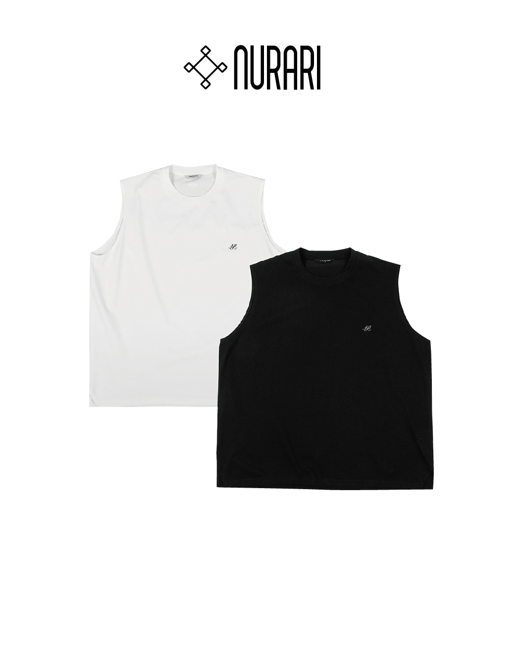 Nurari 涼感電繡寬肩背心｜Civ. NR Logo Tank Top（26SS）