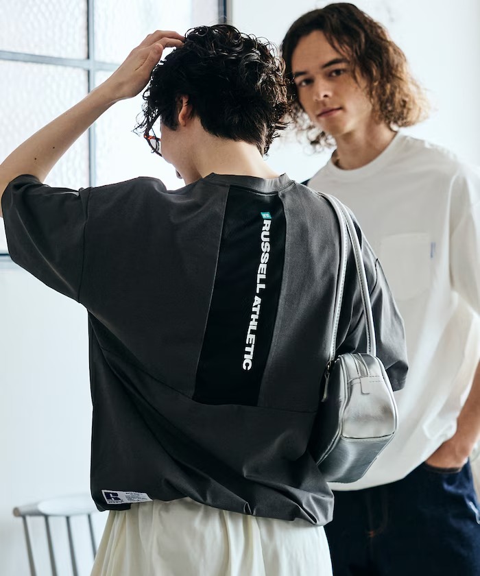 日本 Russell Athletic x Freak's Store Contrasting Design T-Shirt