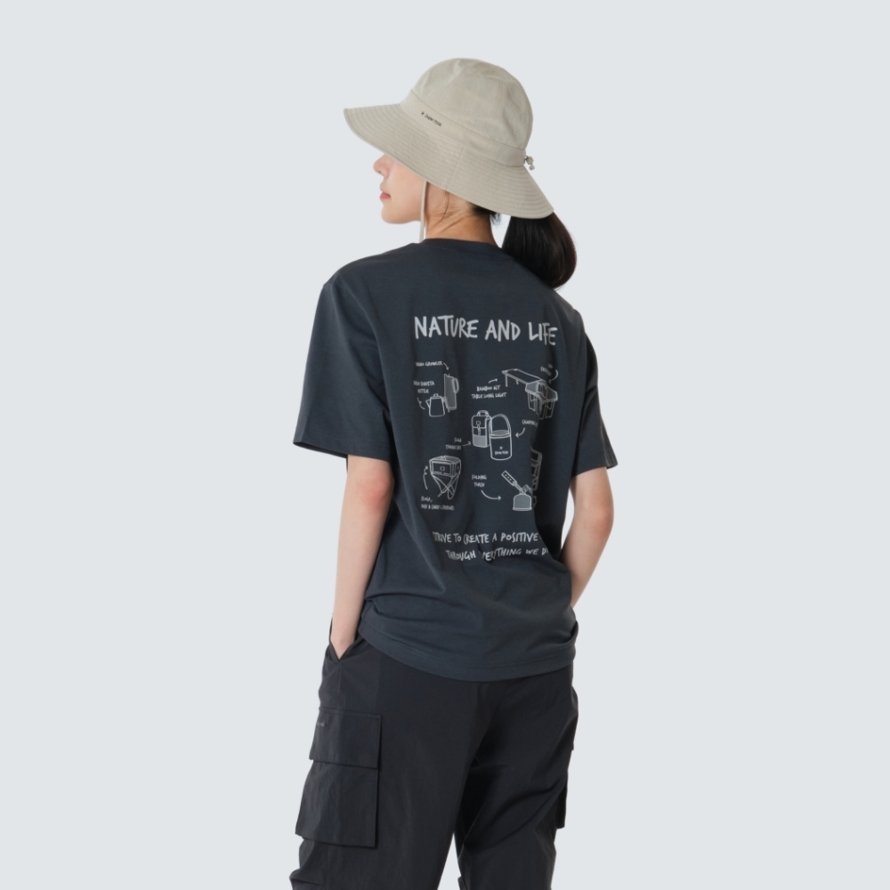 【現貨】Snow Peak Qick Dry Gear Graphic Shor Sleeve T-Shirt 26ss露營裝備簡介圖像短tee S26MUTTS10