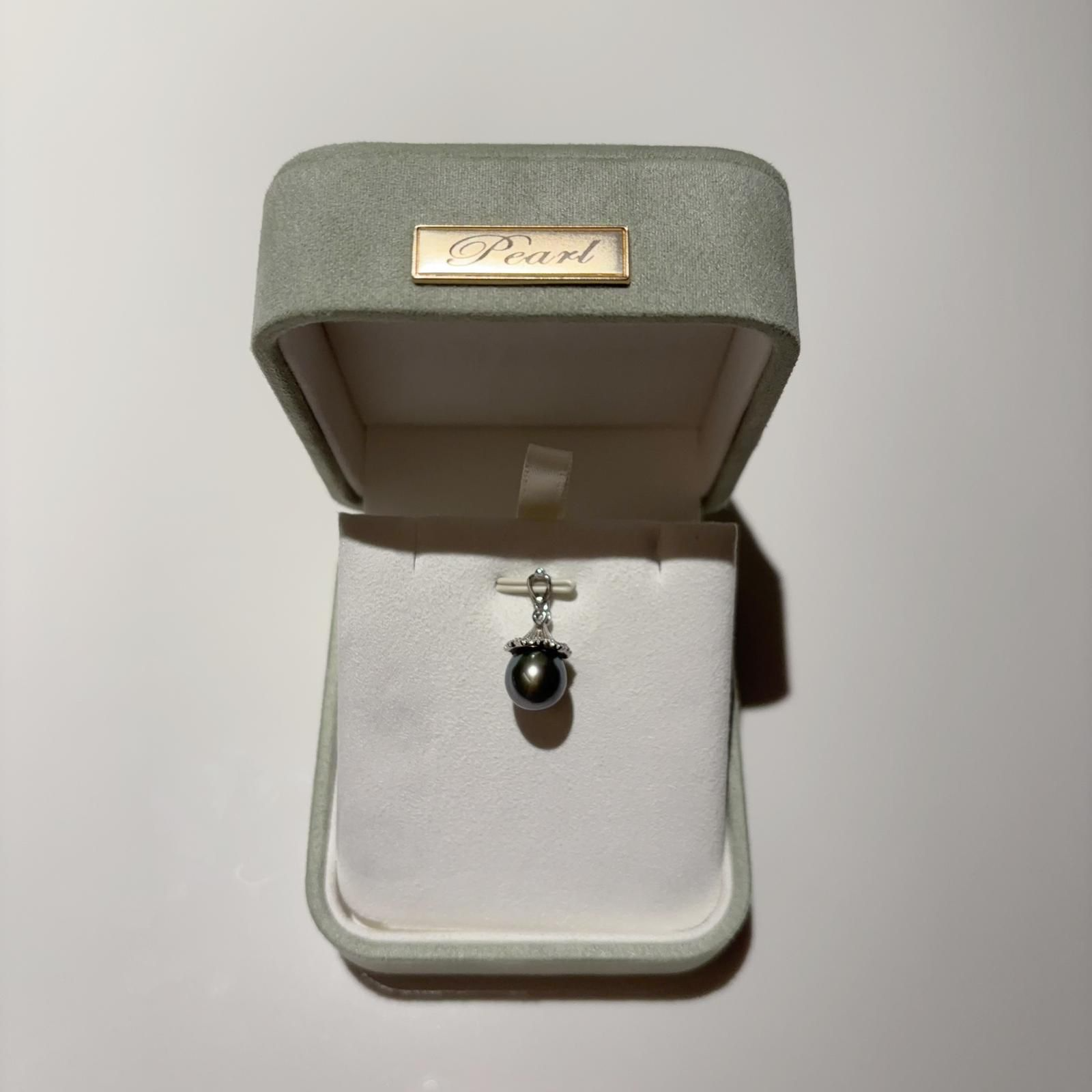 A13 - 大溪地水滴形純銀吊墜（配盒）