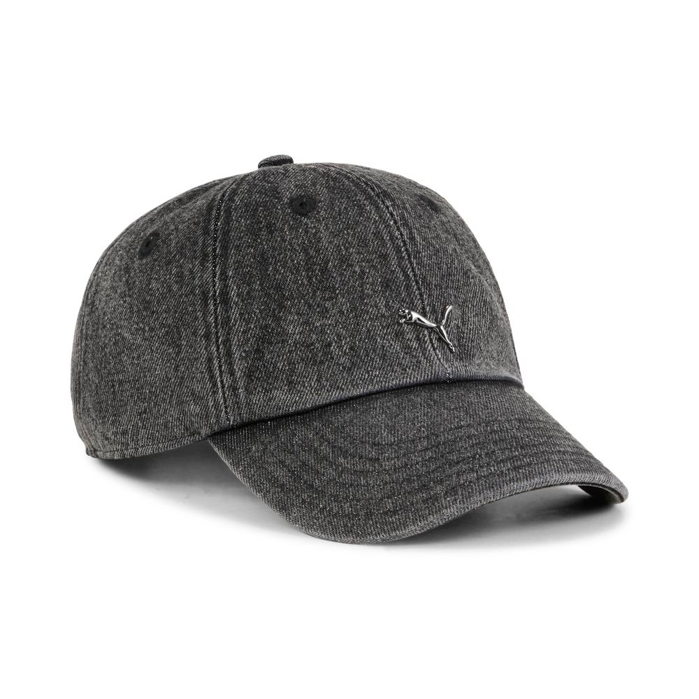 PUMA 帽子 流行系列 METAL 牛仔黑 老帽 棒球帽 02596801