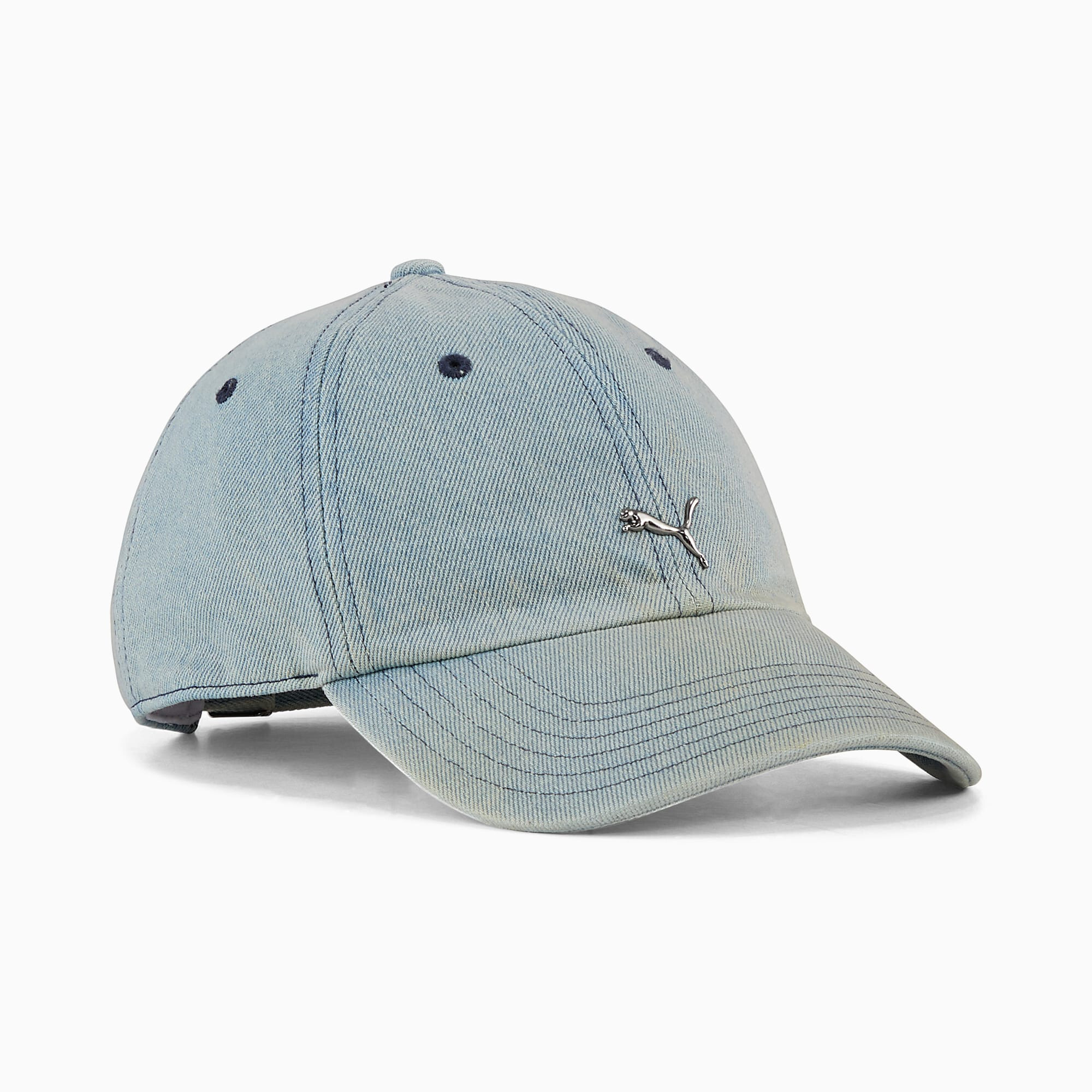PUMA 帽子 流行系列 METAL 淺藍 牛仔 老帽 棒球帽 02596807
