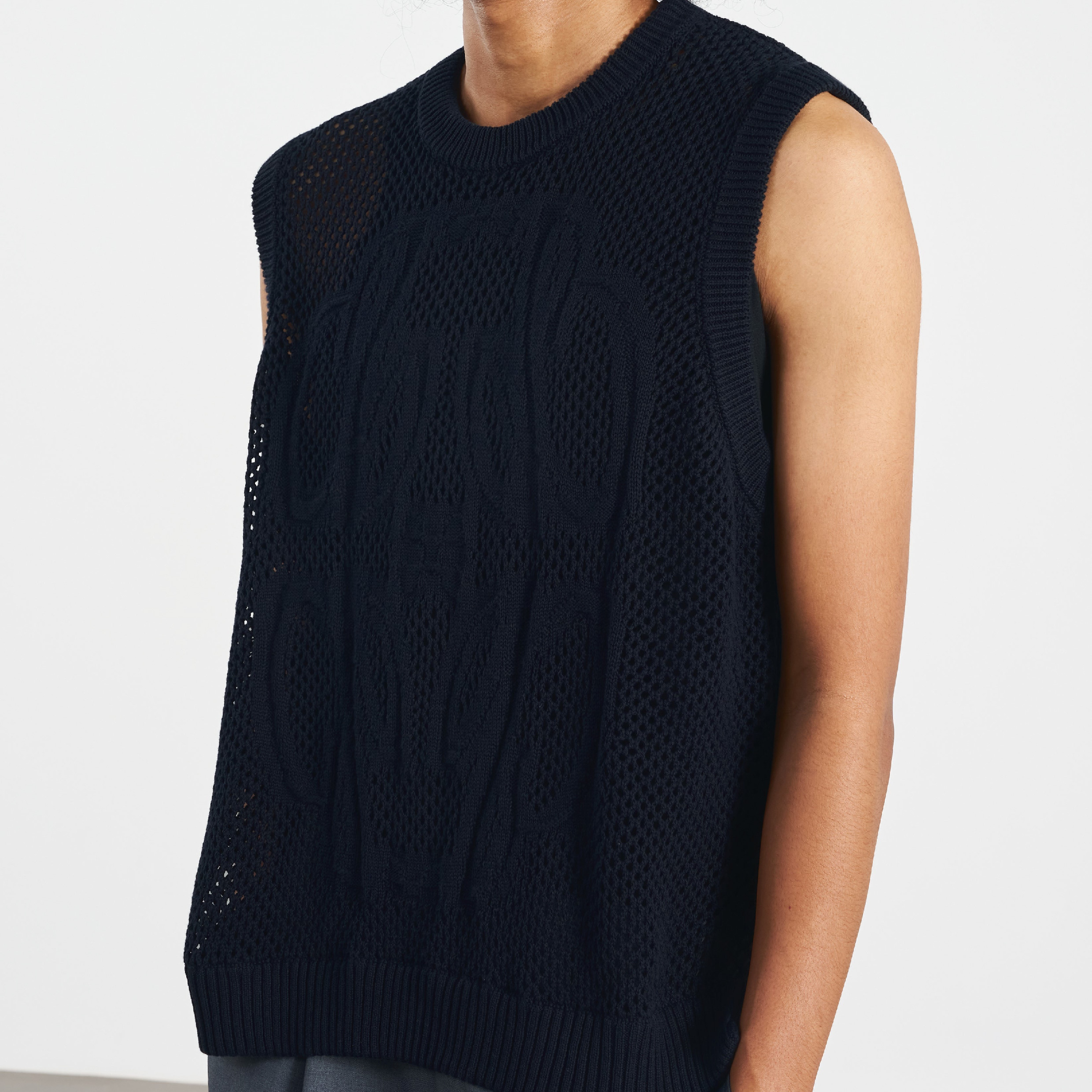 CHOIR Logo Knit Vest 簍空針織背心 [KV01]