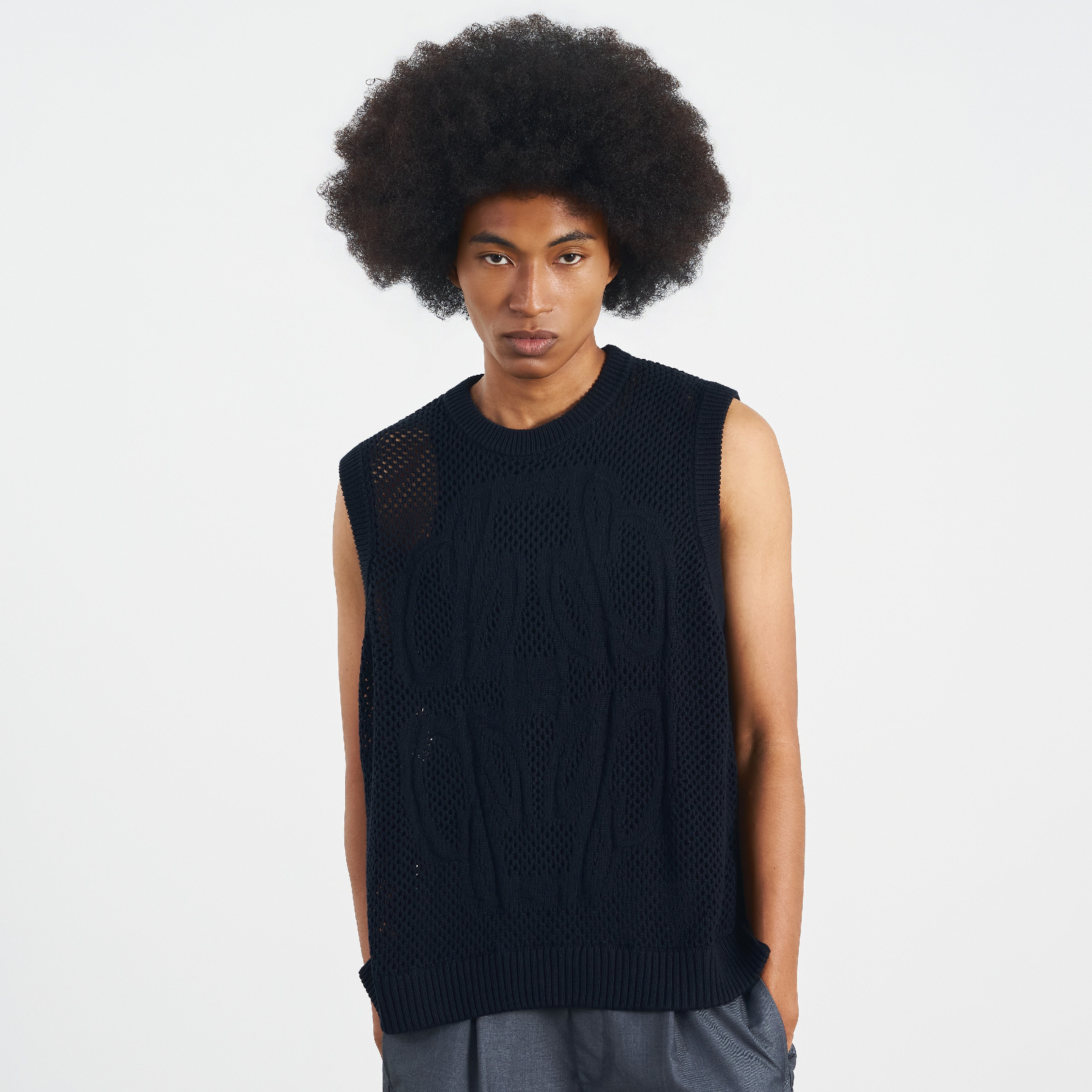 CHOIR Logo Knit Vest 簍空針織背心 [KV01]