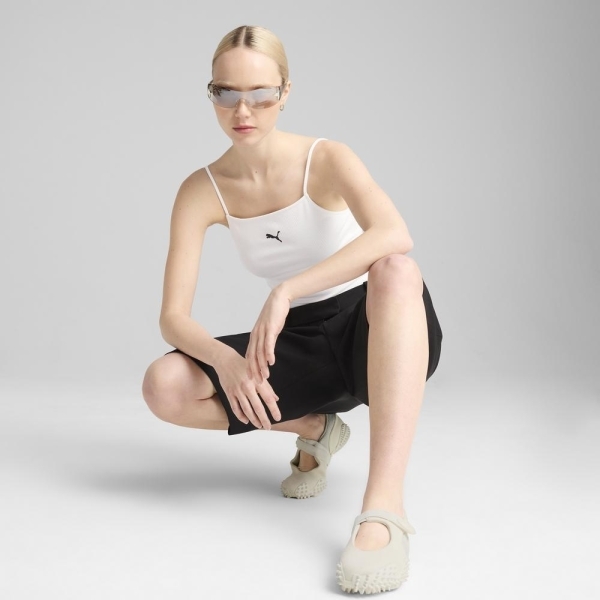 PUMA 背心 流行系列 ESS 白色 羅紋 細肩 休閒背心 女 62977102