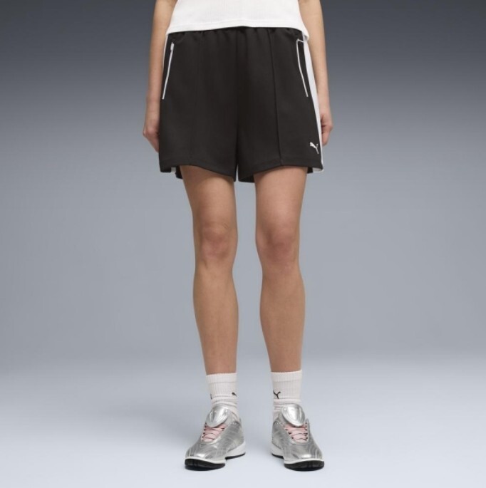 PUMA 短褲 流行系列 T7 黑白 寬鬆 4吋 休閒短褲 女 63686801