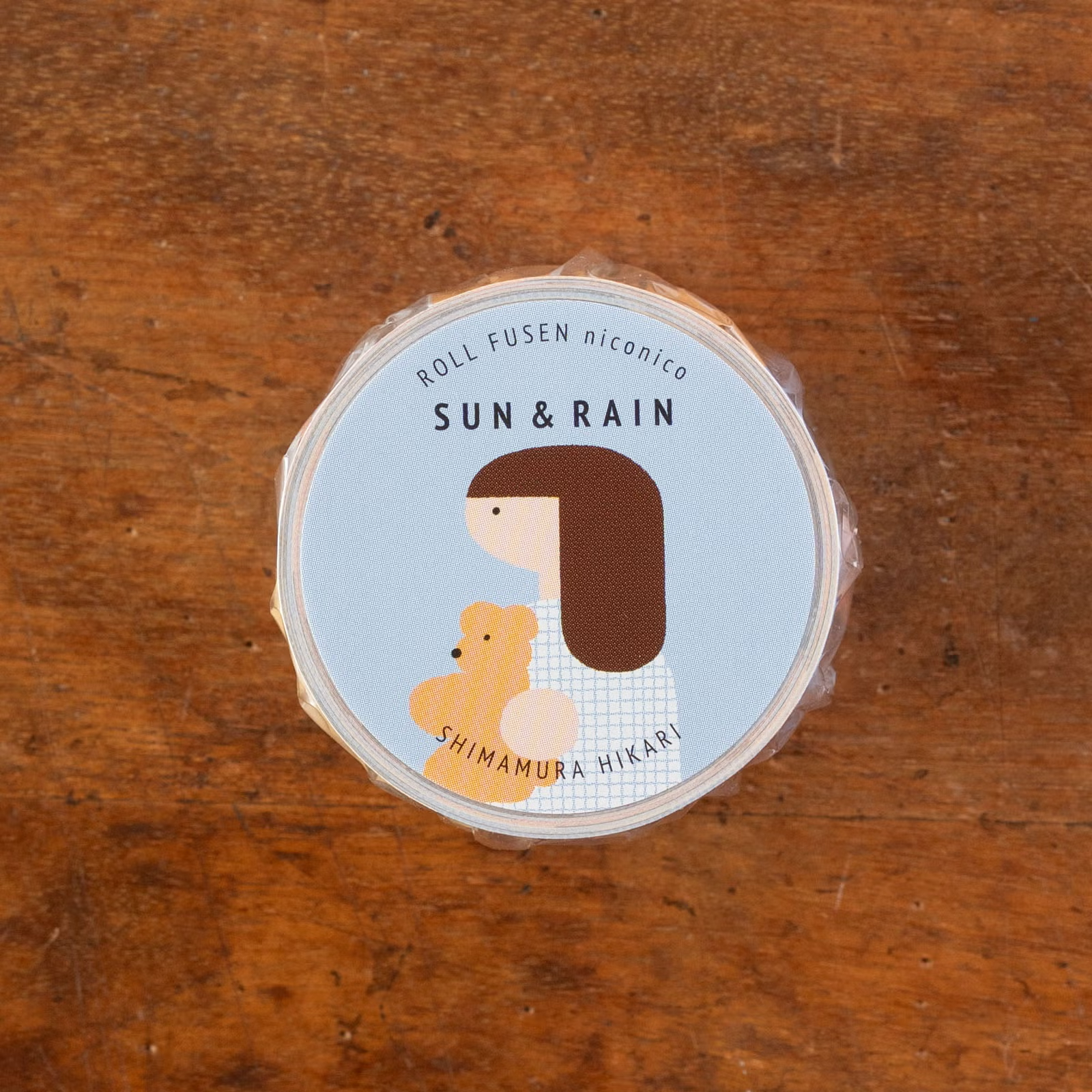 小方形 捲式便利貼 | しまむらひかり「SUN&RAIN」/ 手紙社 / JAPAN