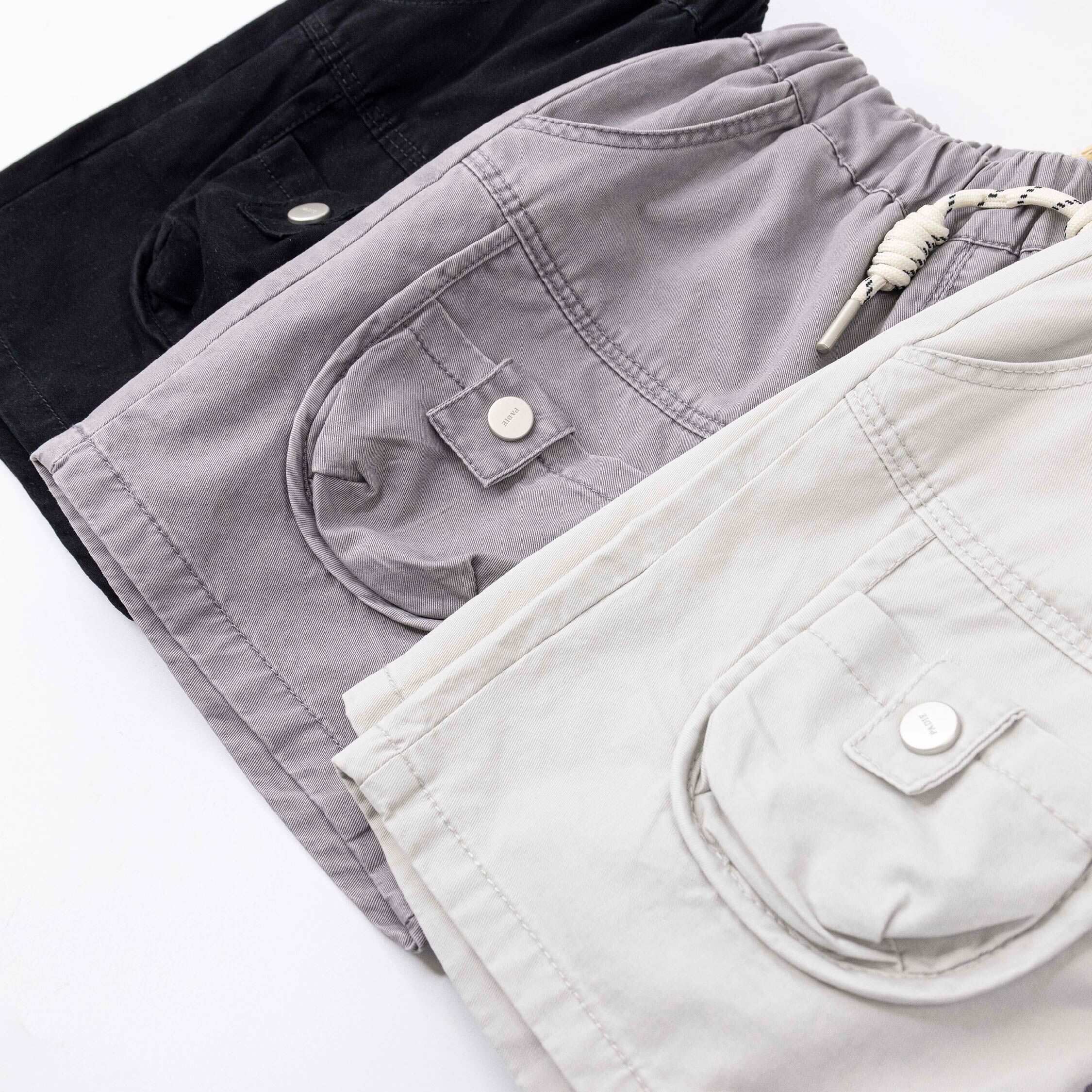 韓系弧形口袋設計短褲＊二色 (H60020)