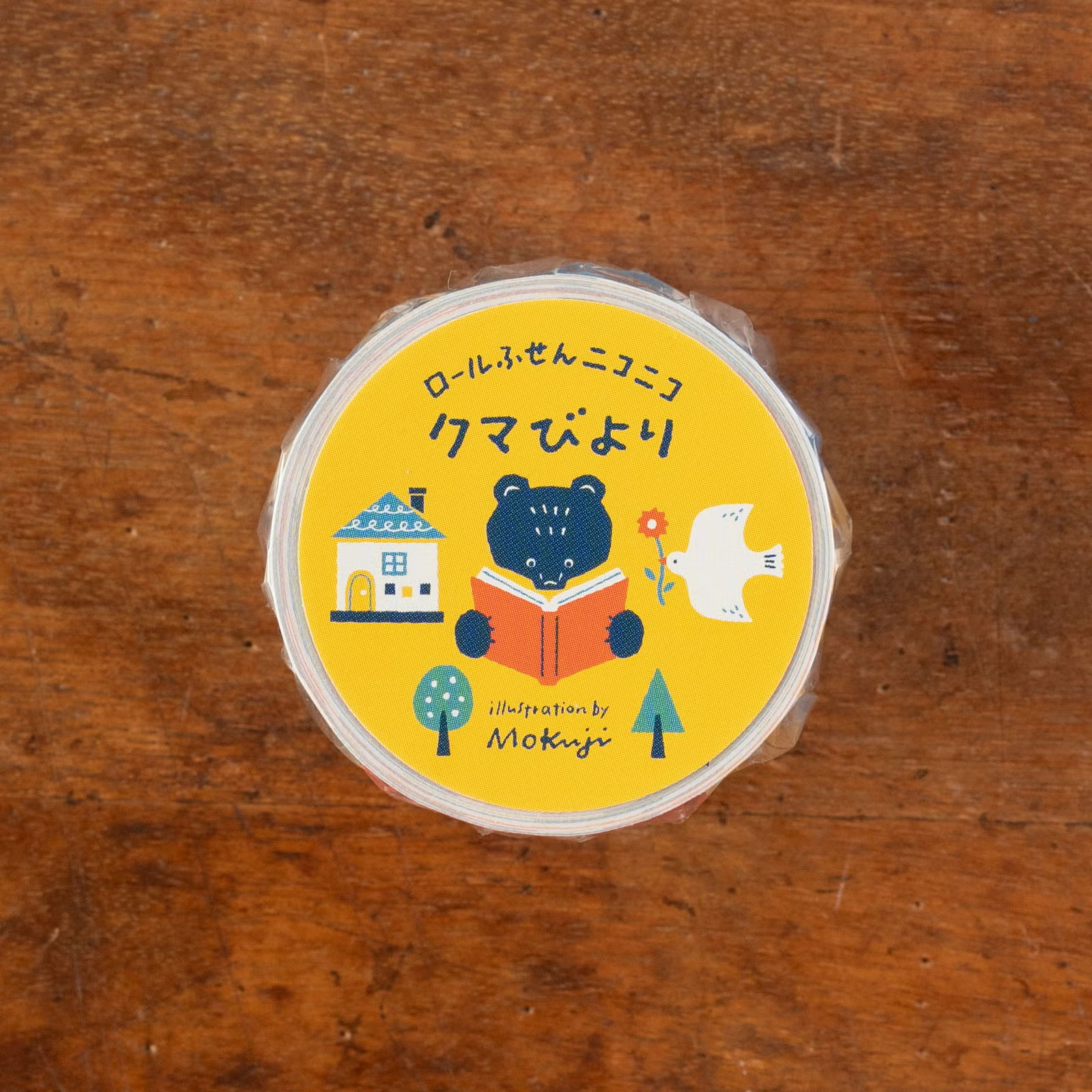 小方形 捲式便利貼 | Mokuji「熊日」/ 手紙社 / JAPAN