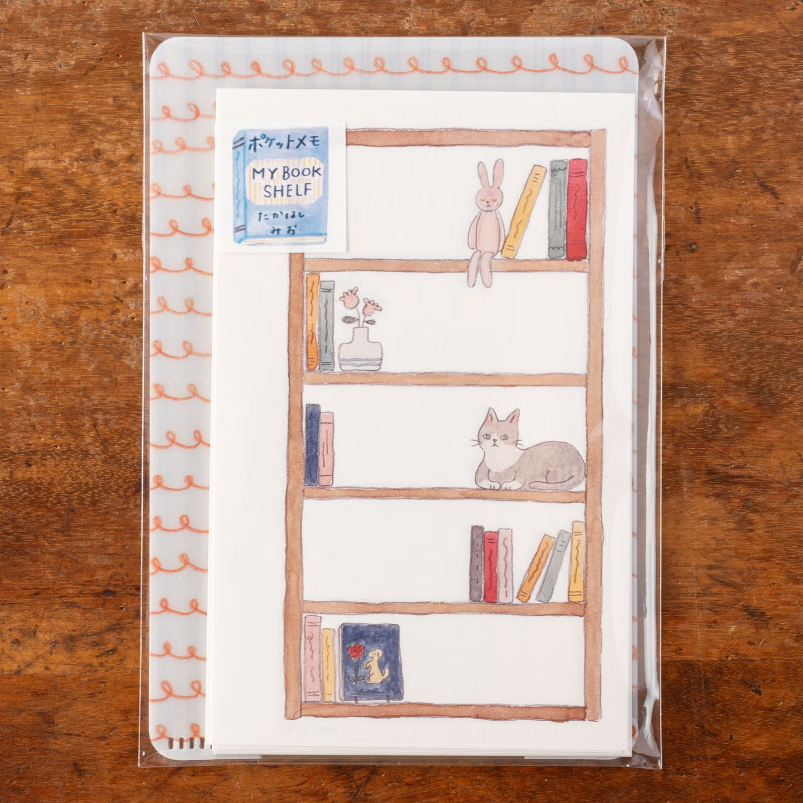 M6 插畫內頁組｜たかはしみお「MY BOOK SHELF」/ 手紙社 JAPAN