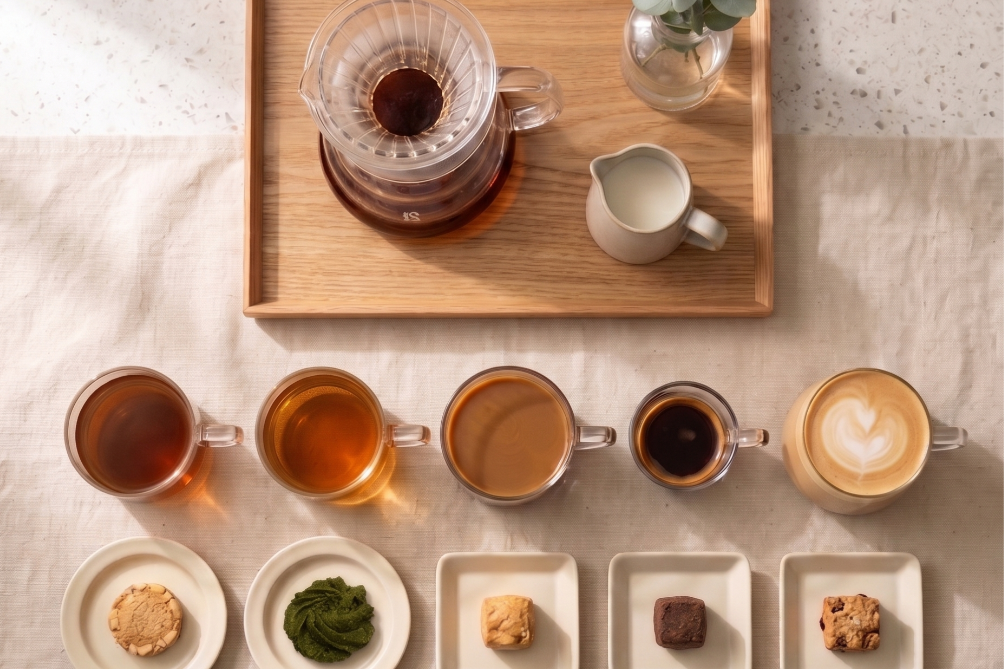 為什麼需要講究搭配？風味疊加的美味魔法  咖啡與餅乾的 5 種神級組合指南  kafeD 的純粹堅持：打造完美午後的靈魂主角  當時鐘指到下午三點，工作告一段落，腦袋開始需要一點糖分與咖啡因的慰藉時，為自己準備一份精緻的下午茶，絕對是日常裡最療癒的時刻。 許多人喜歡在咖啡廳享受悠閒時光，但當我們買了高品質的甜點與精品咖啡豆回家，準備自己佈置一場居家下午茶時，卻常面臨一個困擾：下午茶甜點怎麼搭才能發揮出彼此最好的風味？其實，好的組合不僅僅是把兩種好吃的東西湊在一起，而是透過風味的互補與疊加，創造出味覺上的驚喜感。今天，kafeD 甜點與咖啡職人團隊將為你拆解咖啡配甜點的美味密碼，特別針對最受歡迎也最百搭的手工餅乾，為你推薦 5 種絕不踩雷的經典餅乾搭配公式！