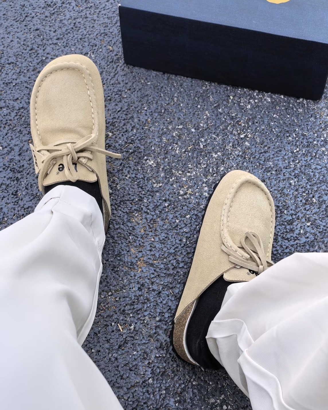 Lee 麂皮 袋鼠 鞋型 穆勒鞋 包頭 勃肯 2色