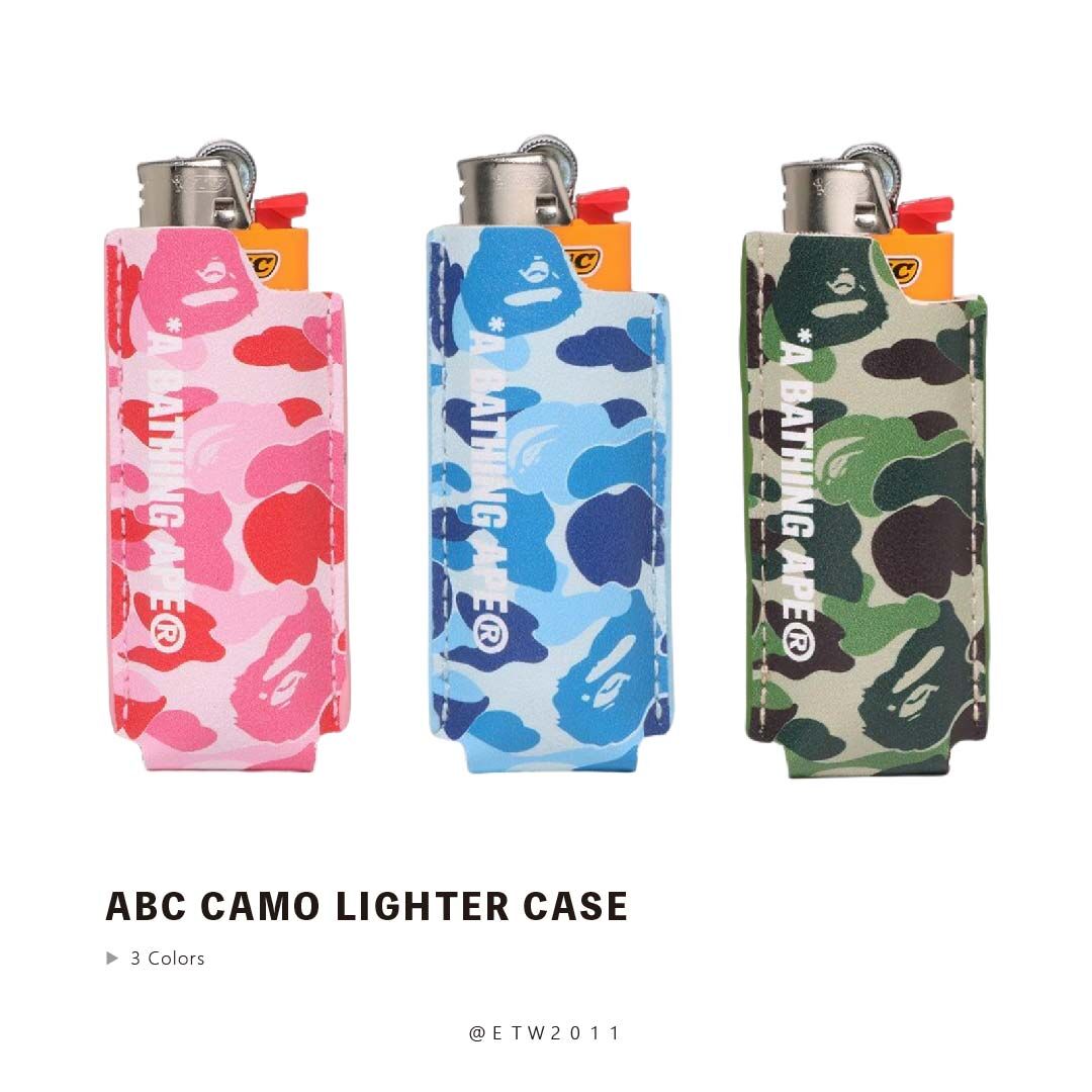 ☆ETW☆【EASY TO WEAR】BAPE ABC CAMO LIGHTER CASE 猿人 迷彩 打火機套