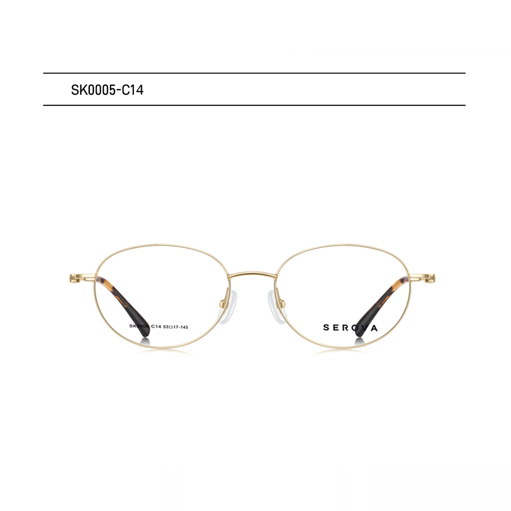 【SEROVA】SK0005 C14 圓框光學眼鏡♦(琥珀) #梓渝聯名禮盒款