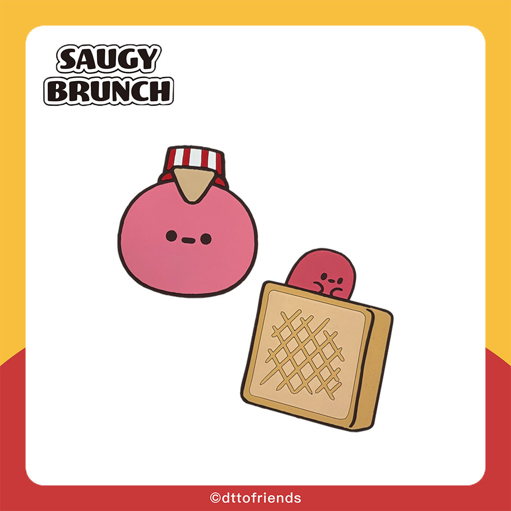 dtto friends-saugy brunch系列-軟膠杯墊-Saugy