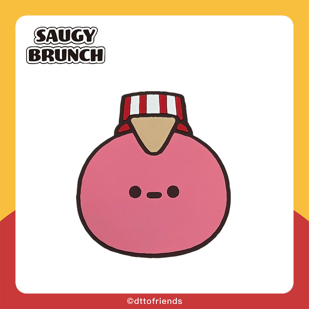 dtto friends-saugy brunch系列-軟膠杯墊-Saugy