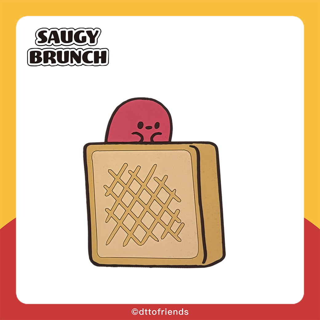 dtto friends-saugy brunch系列-軟膠杯墊-小肉豆