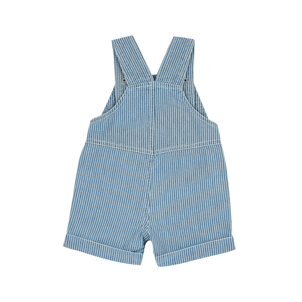 帆船假期-直條牛仔背心褲