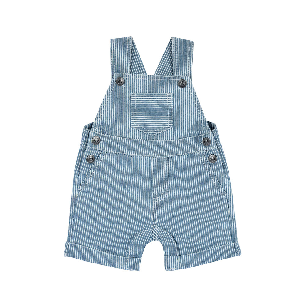 帆船假期-直條牛仔背心褲