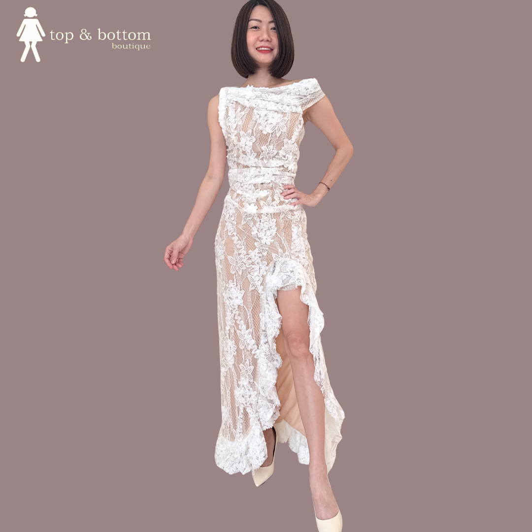 EMBROIDERED & LACE MAXI