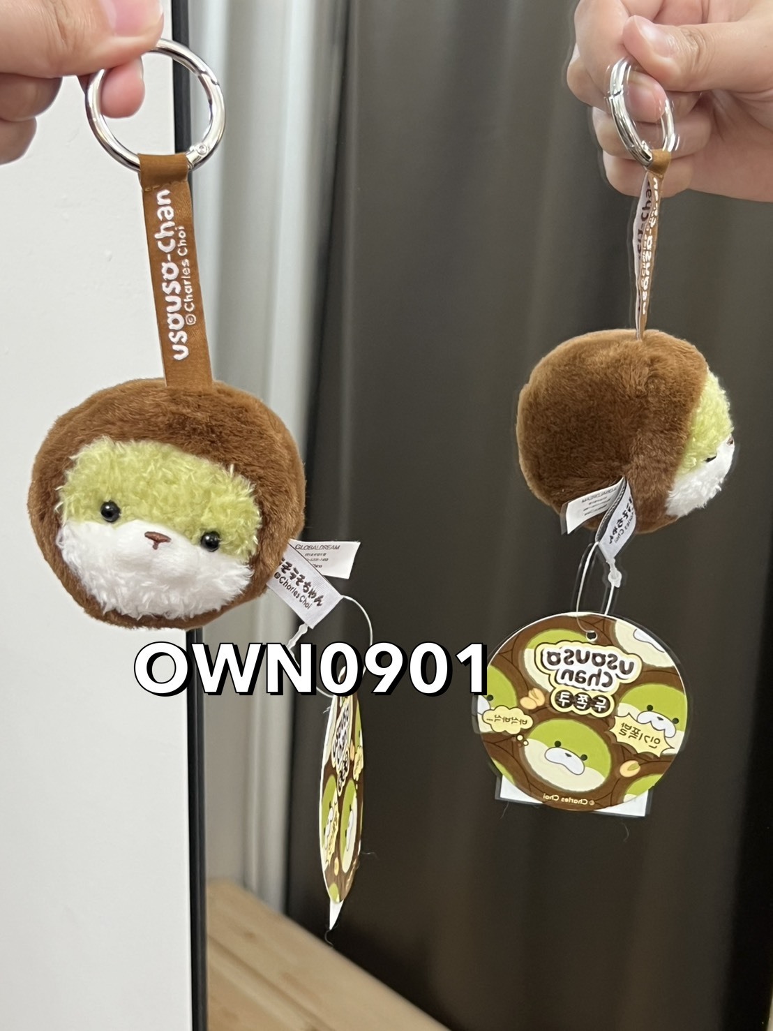 【OWN】水獺 吊飾 杜拜巧克力 口味 韓國限定 吊飾 鑰匙圈 配件 韓國 代購 6cm