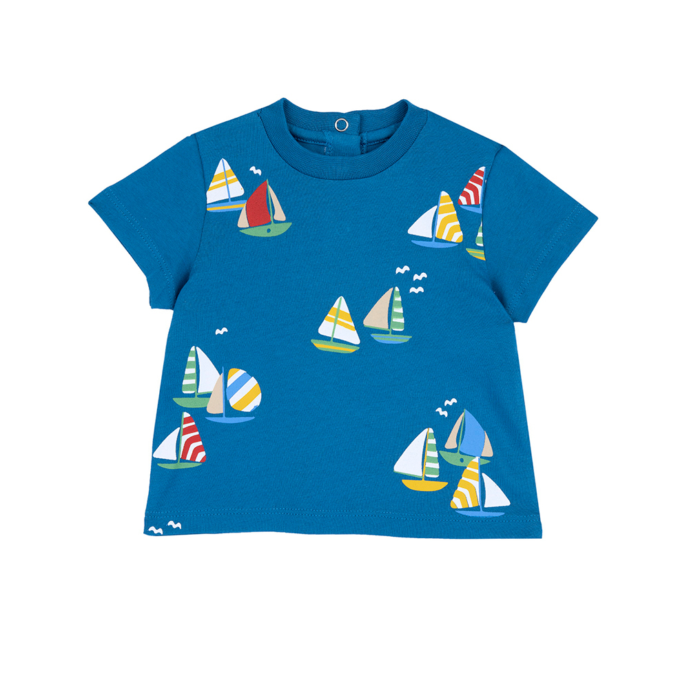 帆船假期-彩色Yacht短袖上衣