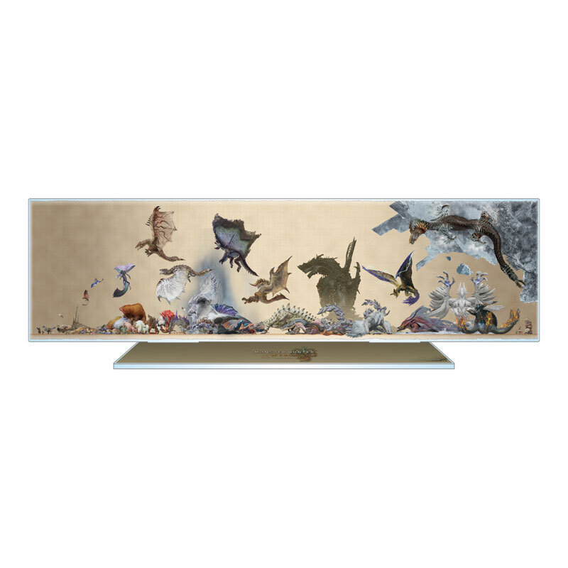 預購26/11 CAPCOM代理版 魔物獵人 荒野 怪物尺寸比較 壓克力立牌 0531