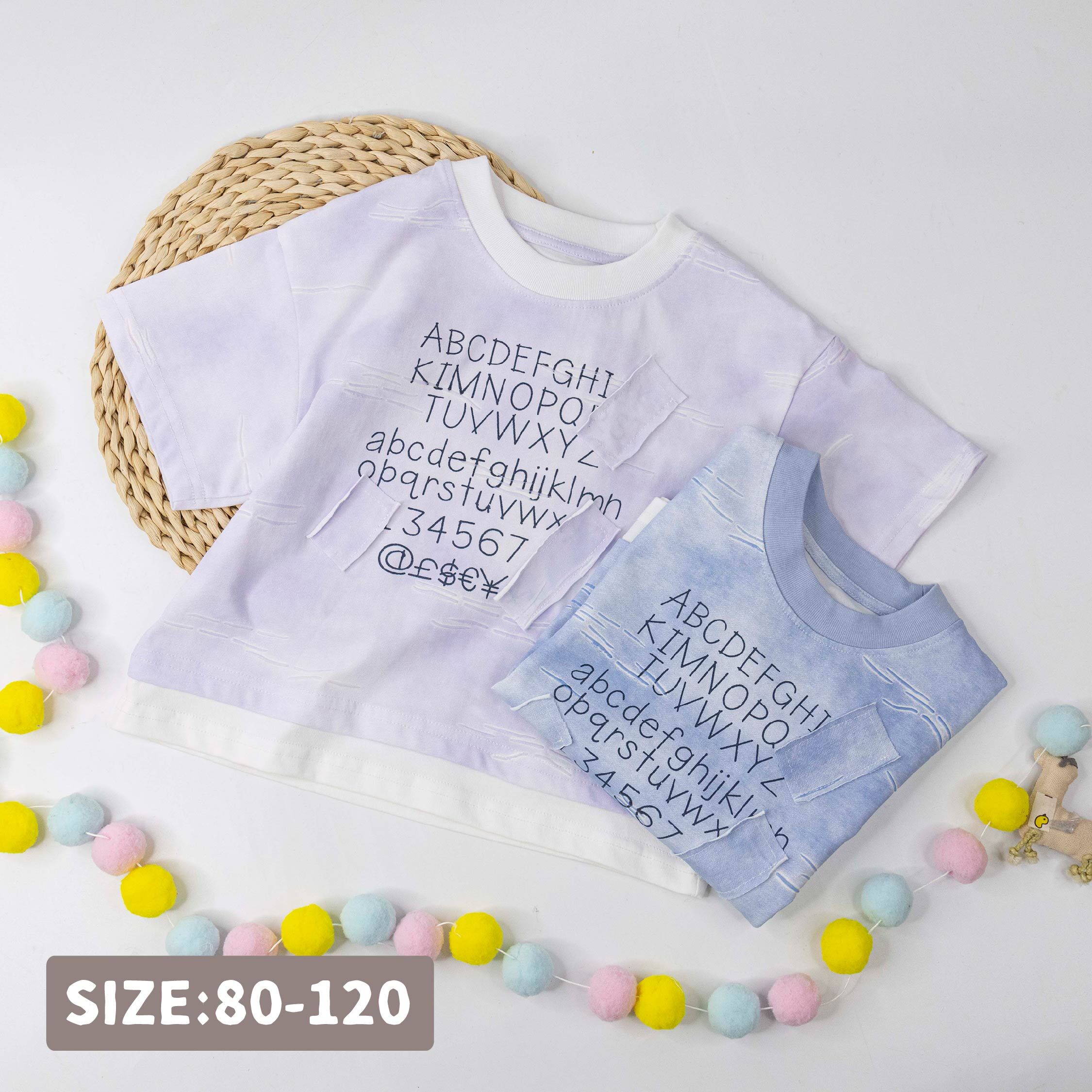 潮流拼貼字母假兩件上衣＊二色 (H60061)