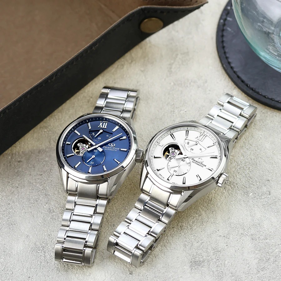 Orient Star 東方星 Semi Skeleton Mechanical Automatic Men Watch Silver RK-BY0011S / RE-BY0011S , Blue RK-BY0010L /RE-BY0010L M34 F7半鏤空機械自動男士腕錶
