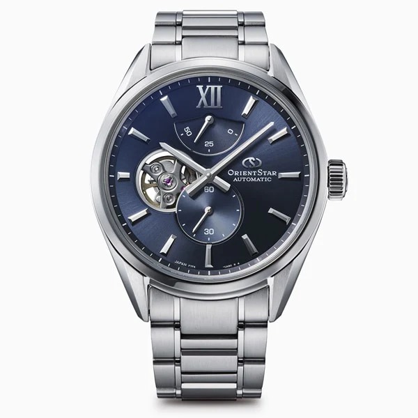 Orient Star 東方星 Semi Skeleton Mechanical Automatic Men Watch Silver RK-BY0011S / RE-BY0011S , Blue RK-BY0010L /RE-BY0010L M34 F7半鏤空機械自動男士腕錶