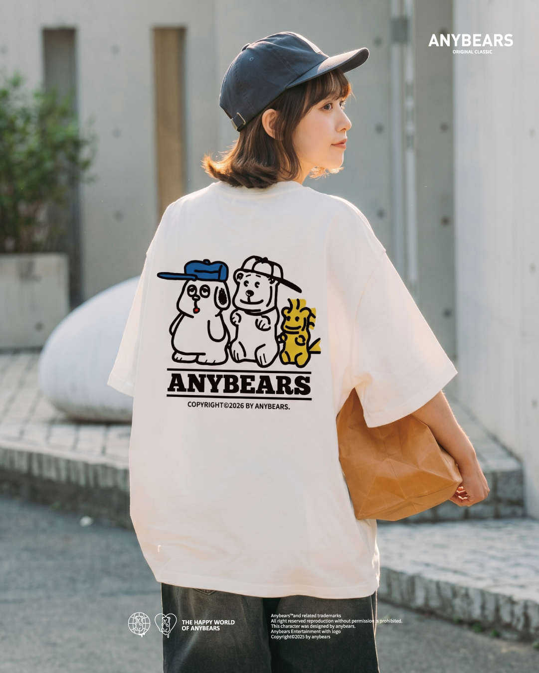 ANYBEARS® OLABEAR 歐拉史努熊 短Tee