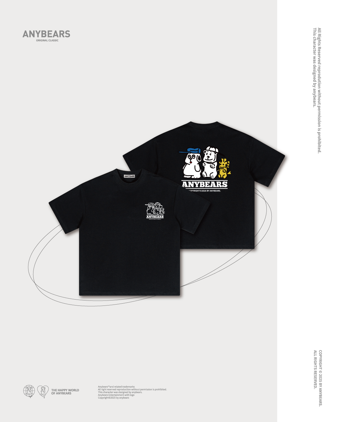 ANYBEARS® OLABEAR 歐拉史努熊 短Tee