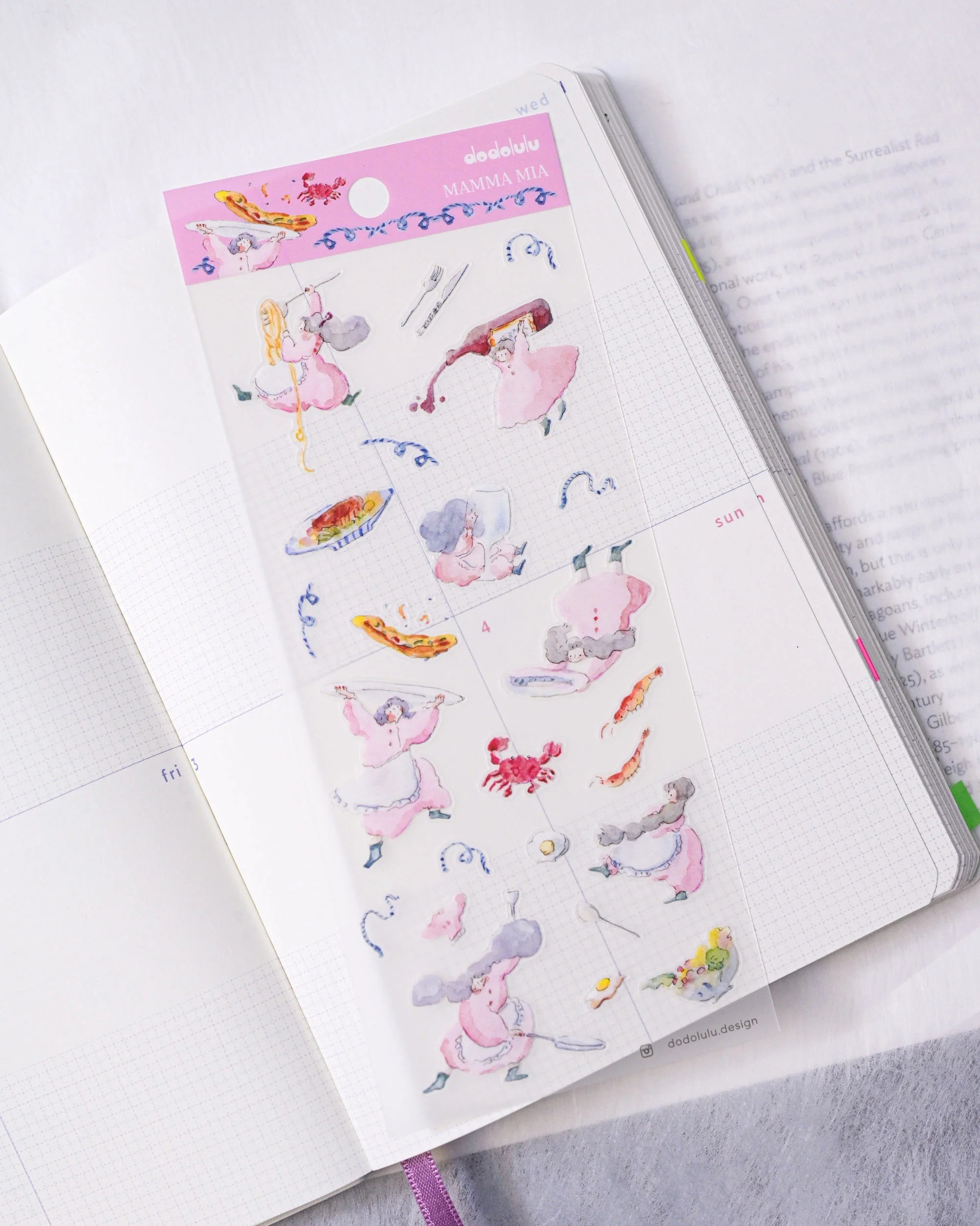 香港｜Dodolulu 霧面貼紙 人間美味