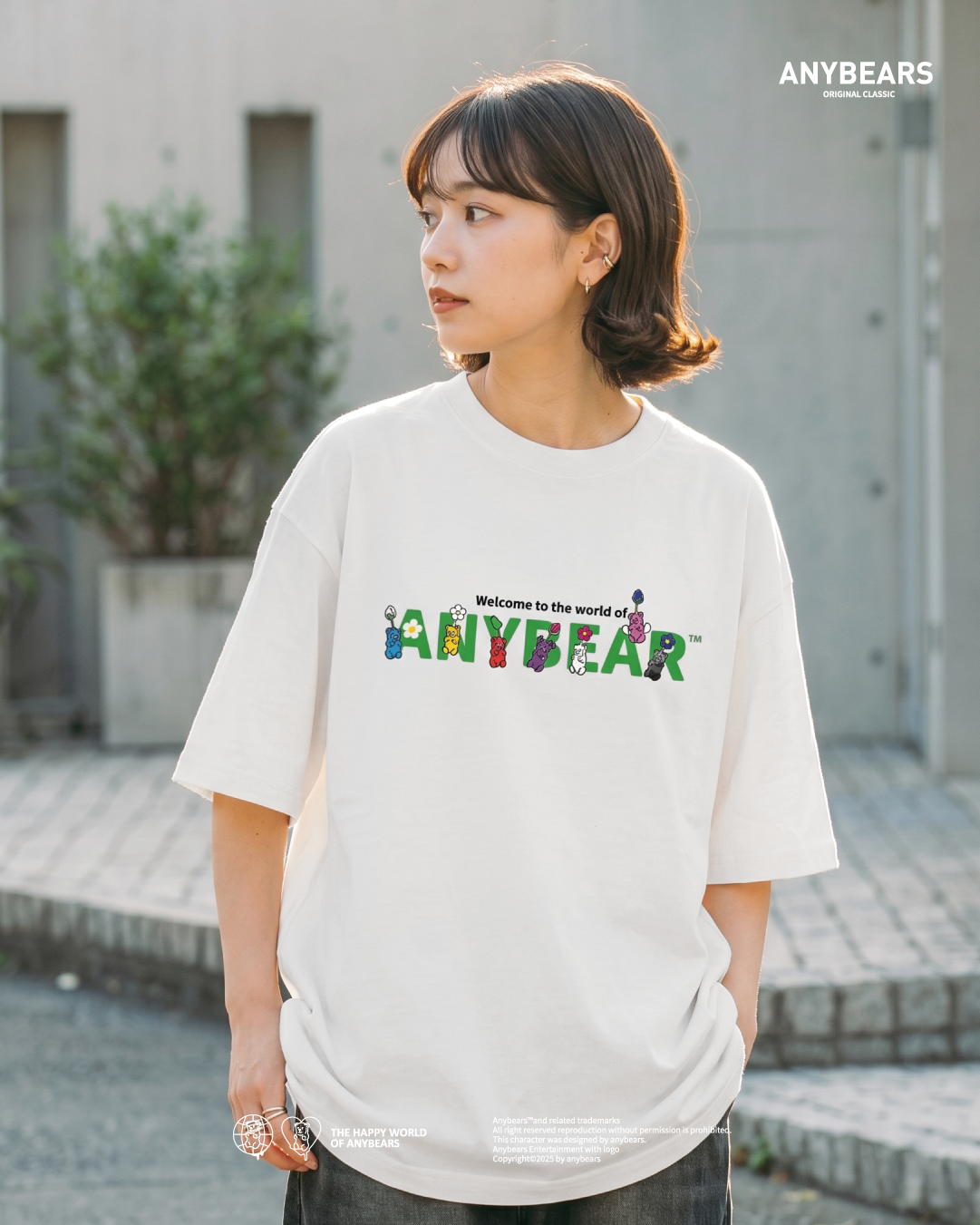 ANYBEARS® PIK BEAR 皮克熊 短Tee
