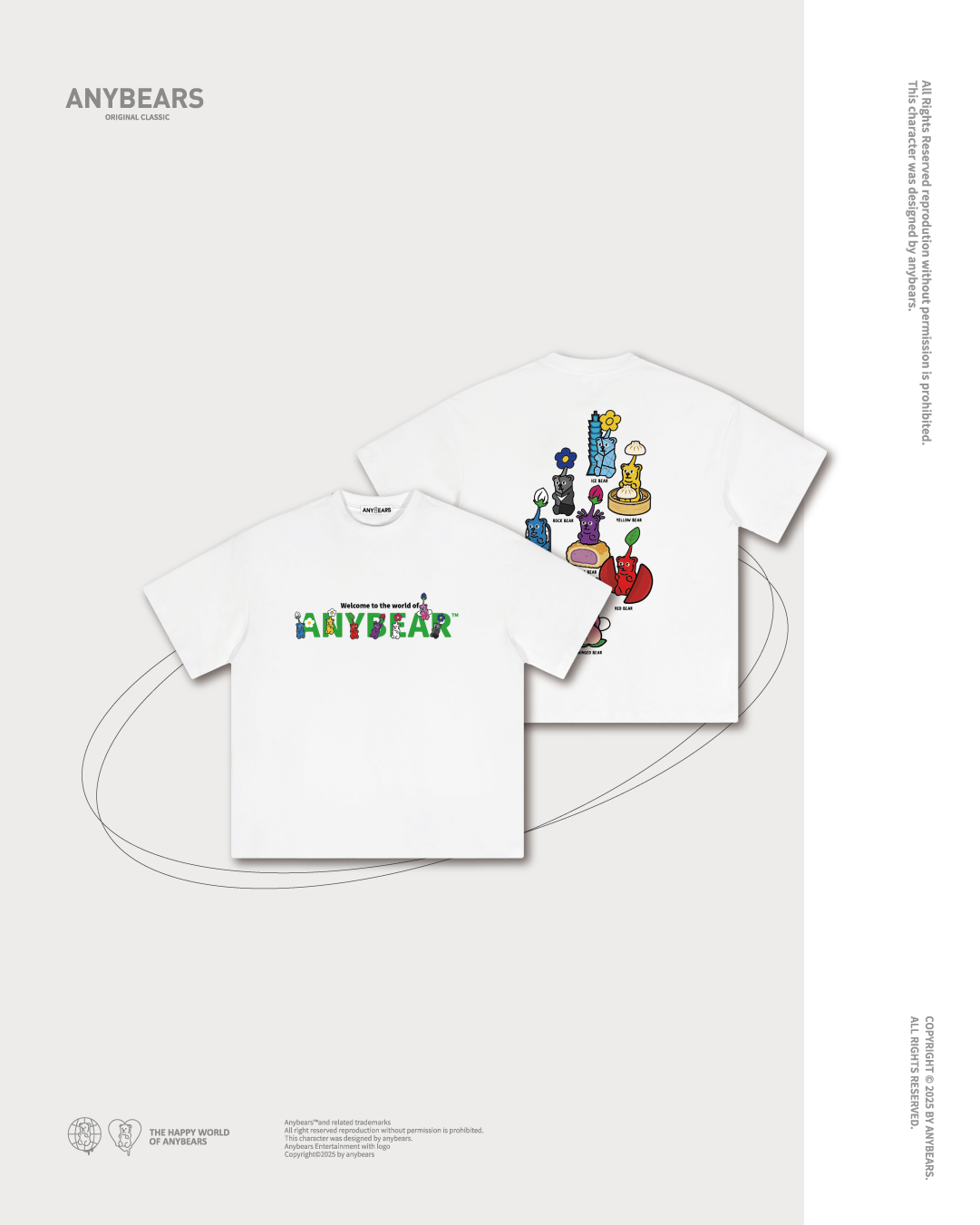 ANYBEARS® PIK BEAR 皮克熊 短Tee