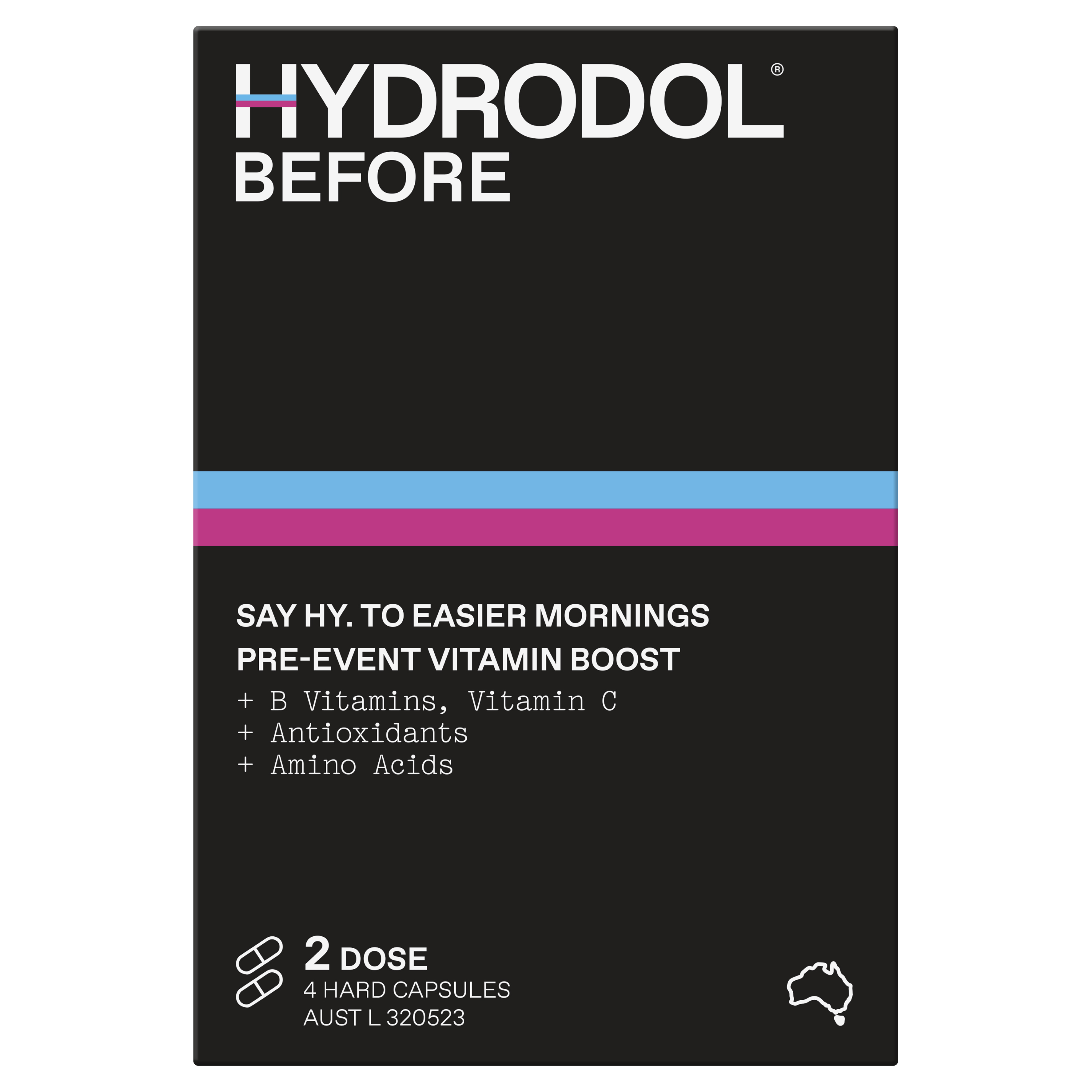 HYDRODOL 酒前維他命膠囊 - 雙次裝 (獨立包裝)