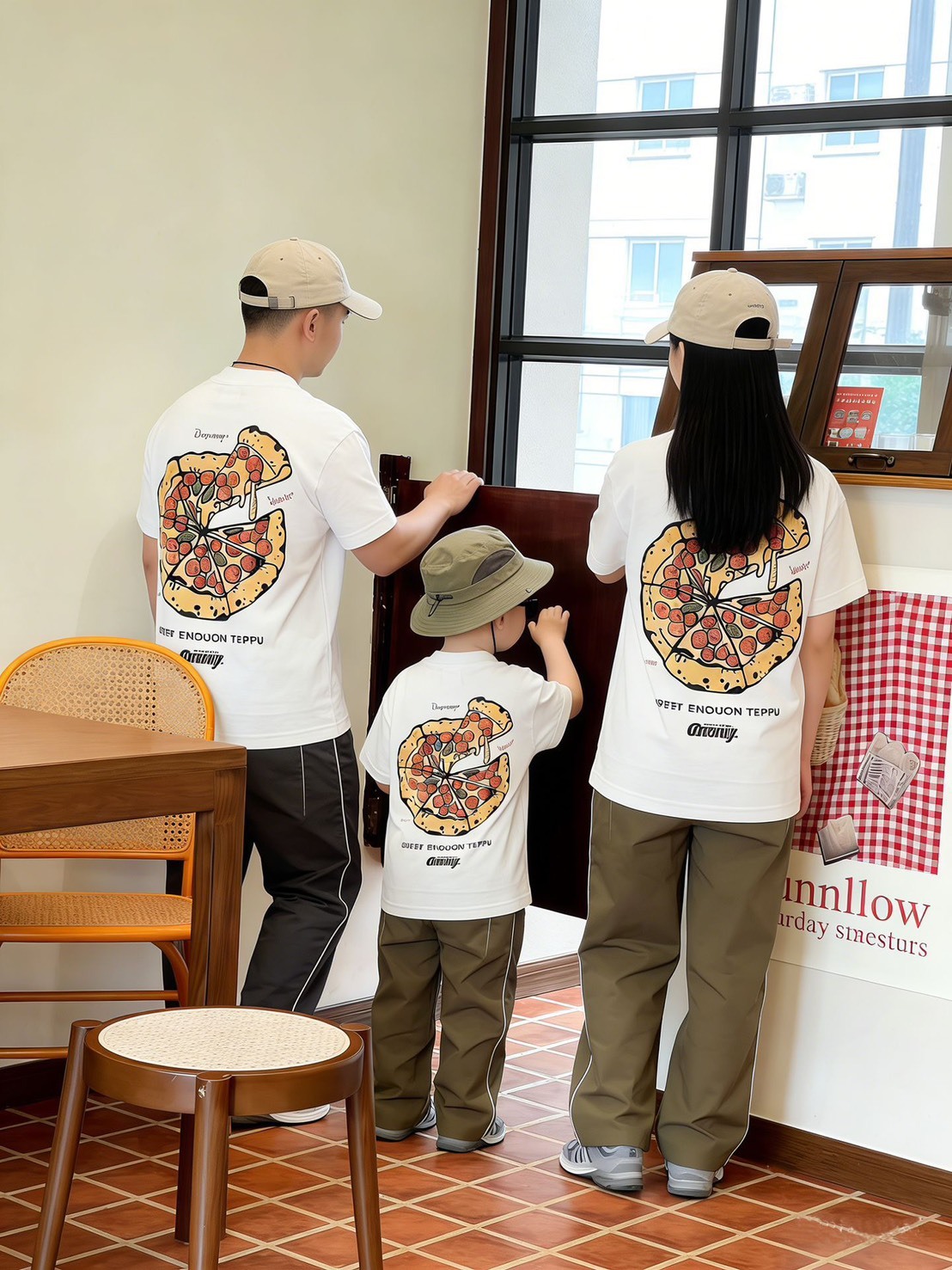 PIZZA塗鴉短袖上衣