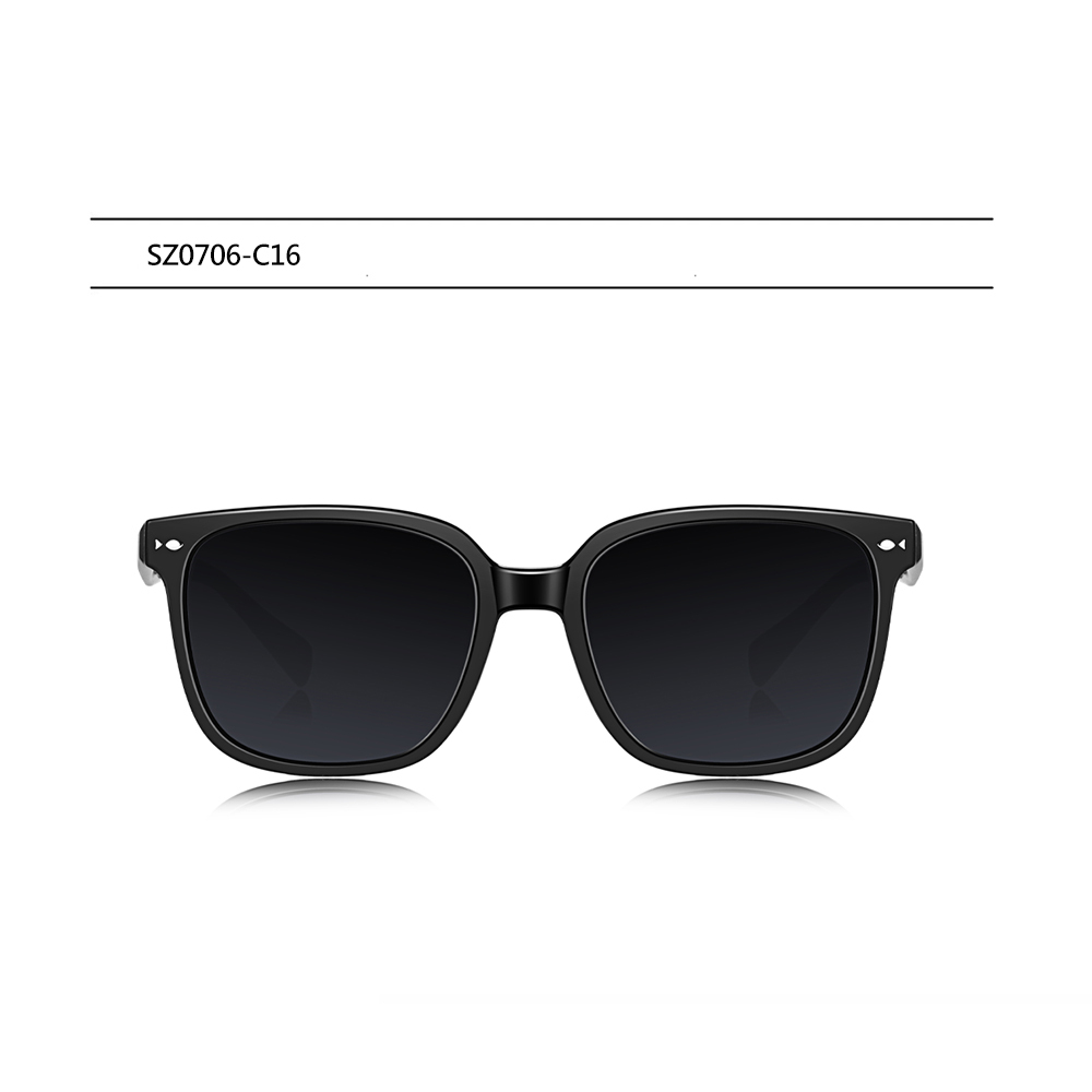 【SEROVA】SZ0706 C16 方框太陽眼鏡♦(黑) #梓渝聯名禮盒款