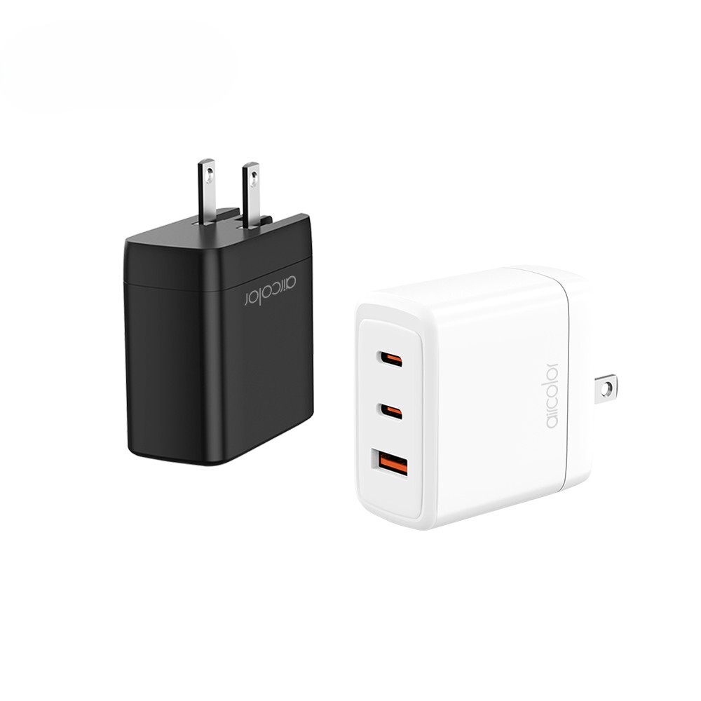 【aircolor】PD68W 氮化鎵 (GaN) 極速電源供應器 1A+2C 充電頭 (黑色)