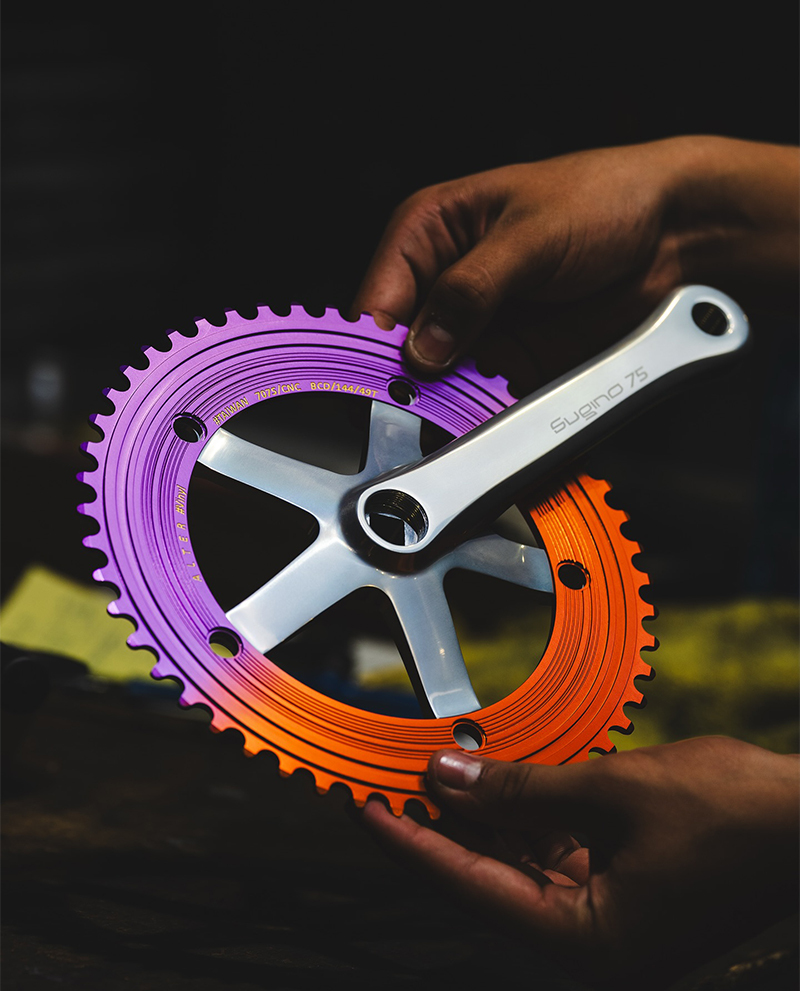 Sugino SG75 Crankset - Silver