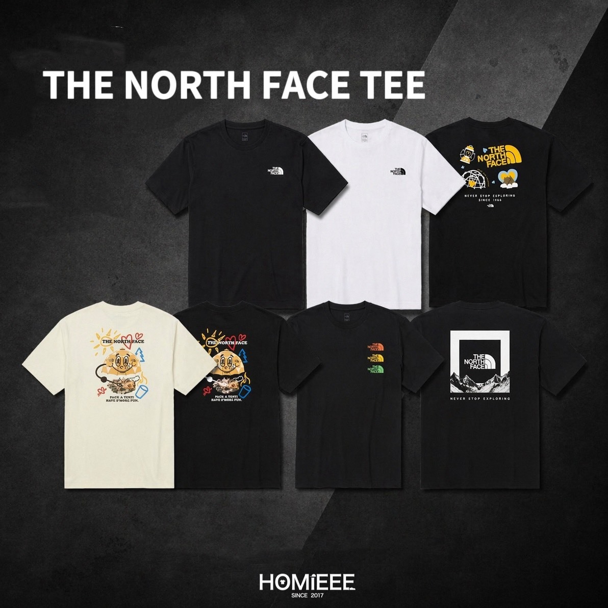 The North Face Tee 北臉 短袖 白雪山 素T 塗鴉 黑色 白色 男女可穿 [NF0A5JTT]