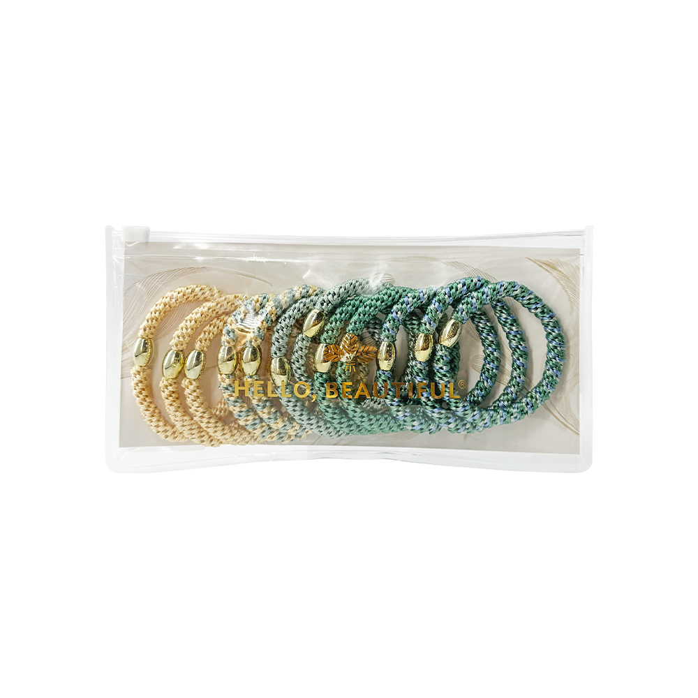 L. ERICKSON 彈力髮圈收納組-12入〈海灣沙金〉