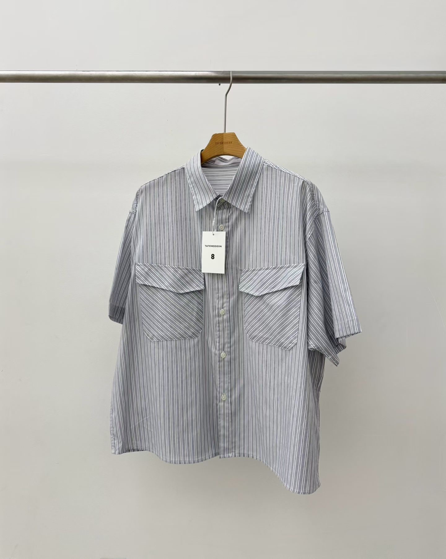 K4 短版斜口袋短衫