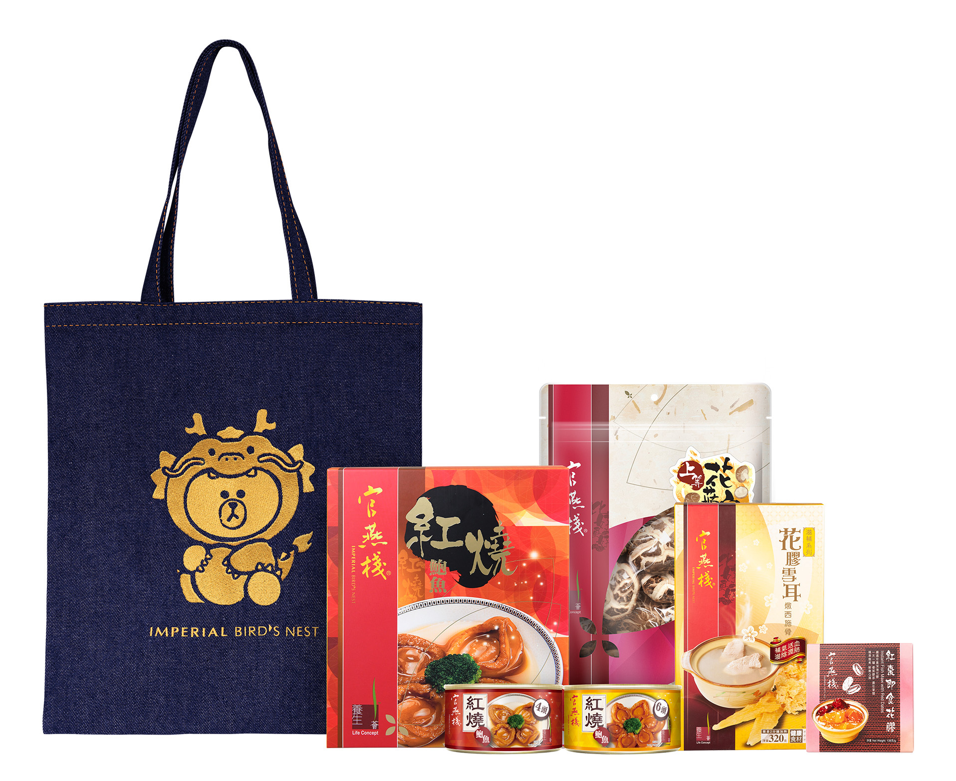 YQ031 LINE FRIENDS meets 官燕棧 牛仔布福袋 EXP: 2026年10月