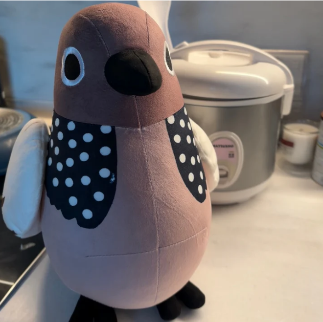 30cm+巨型珠頸斑鳩（發聲公仔！