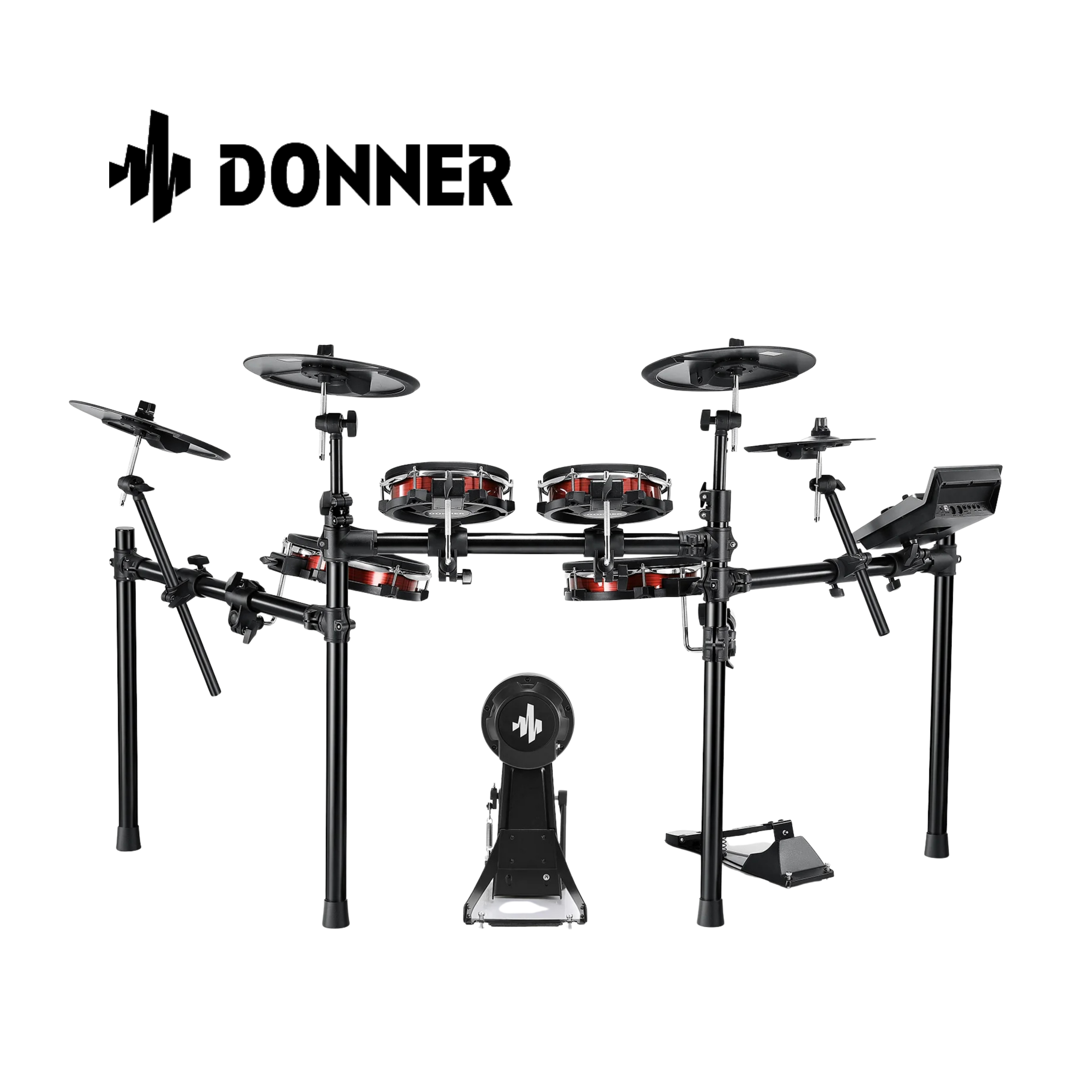 Donner DED-300 X | 雙區網狀鼓面 × 首創混音控制