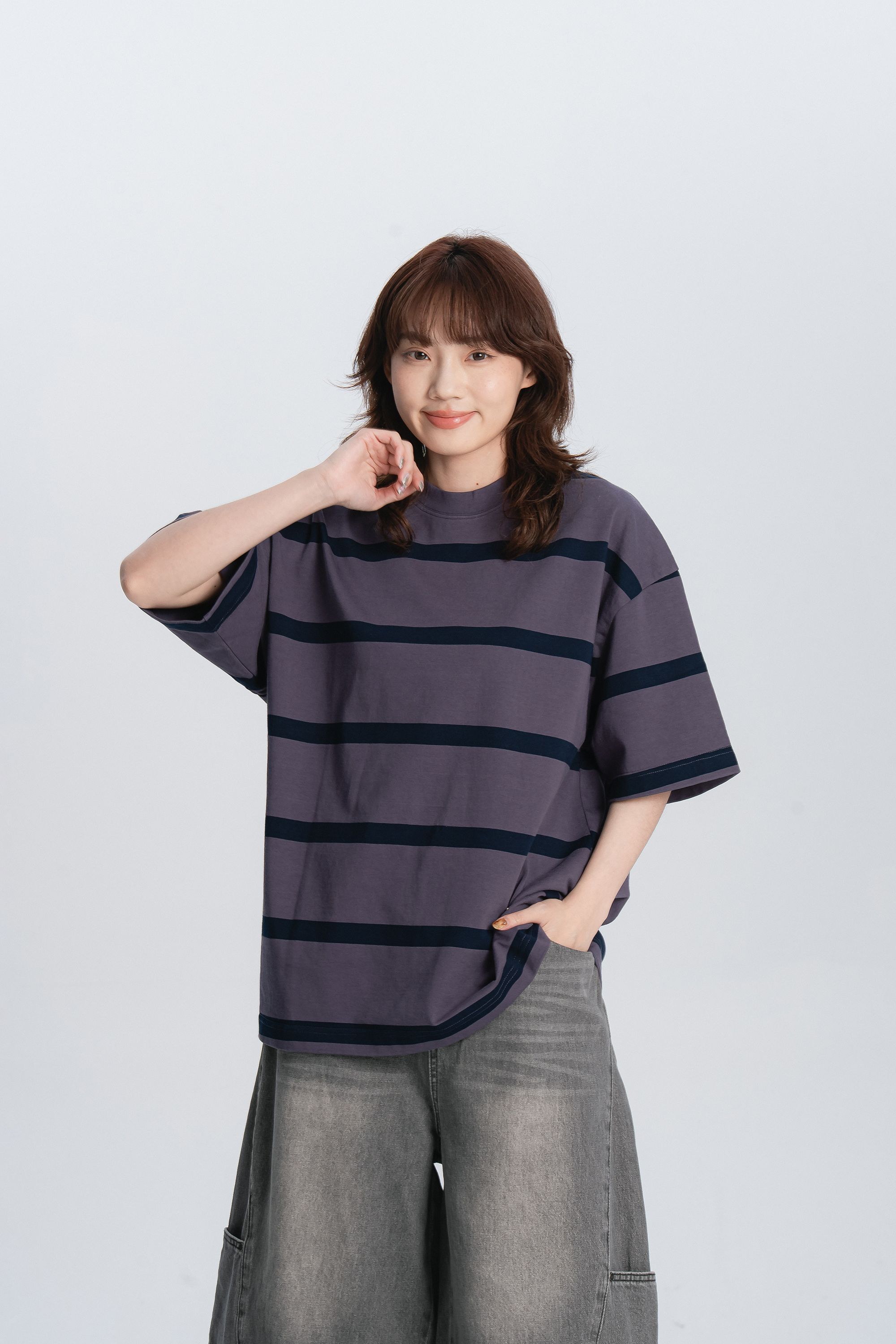 Fresh Start｜休閒磅數大條紋短T 3色