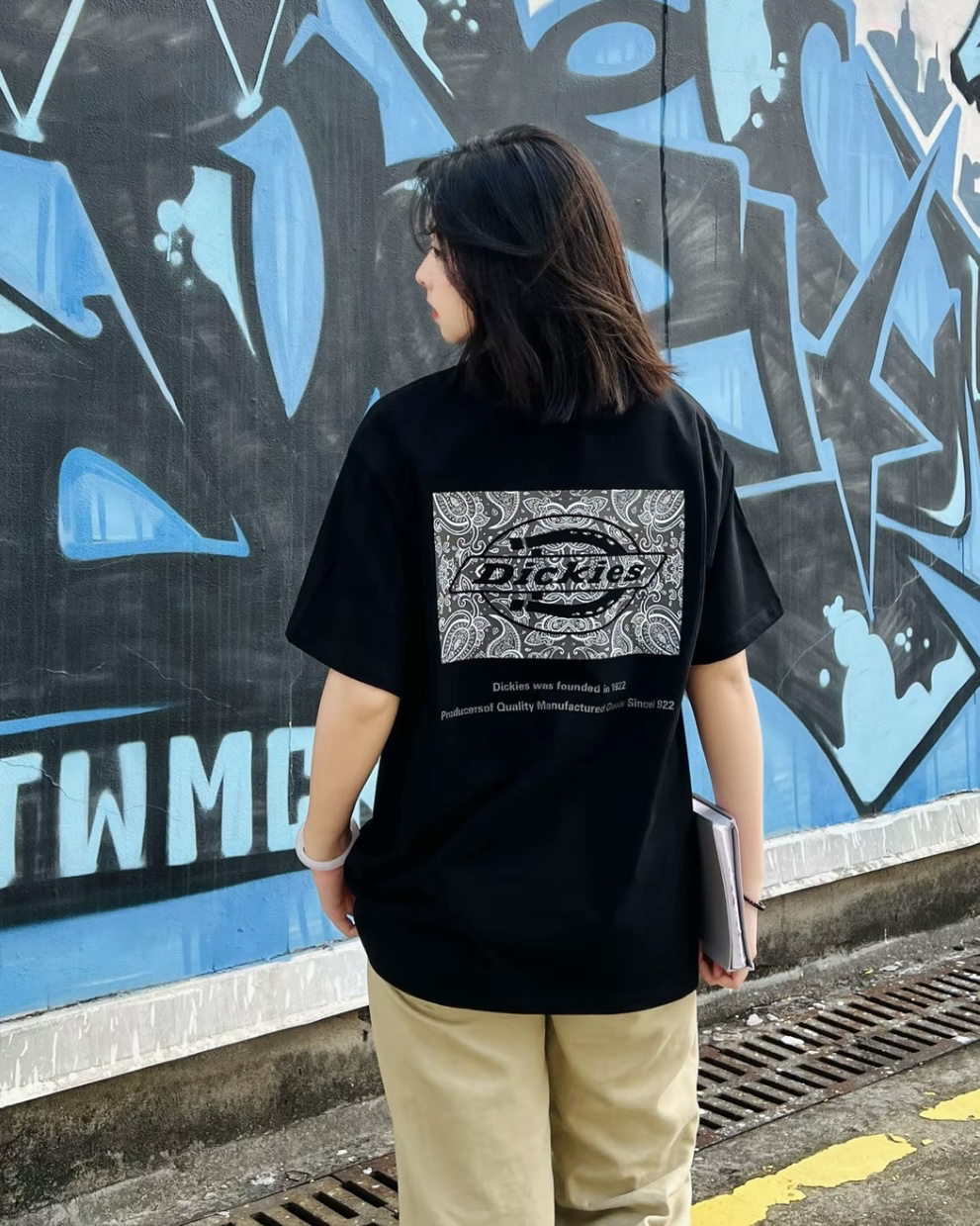 DICKIES 美式復古 厚磅 短袖 短Tee 上衣 藏青 黑色 白色 灰色