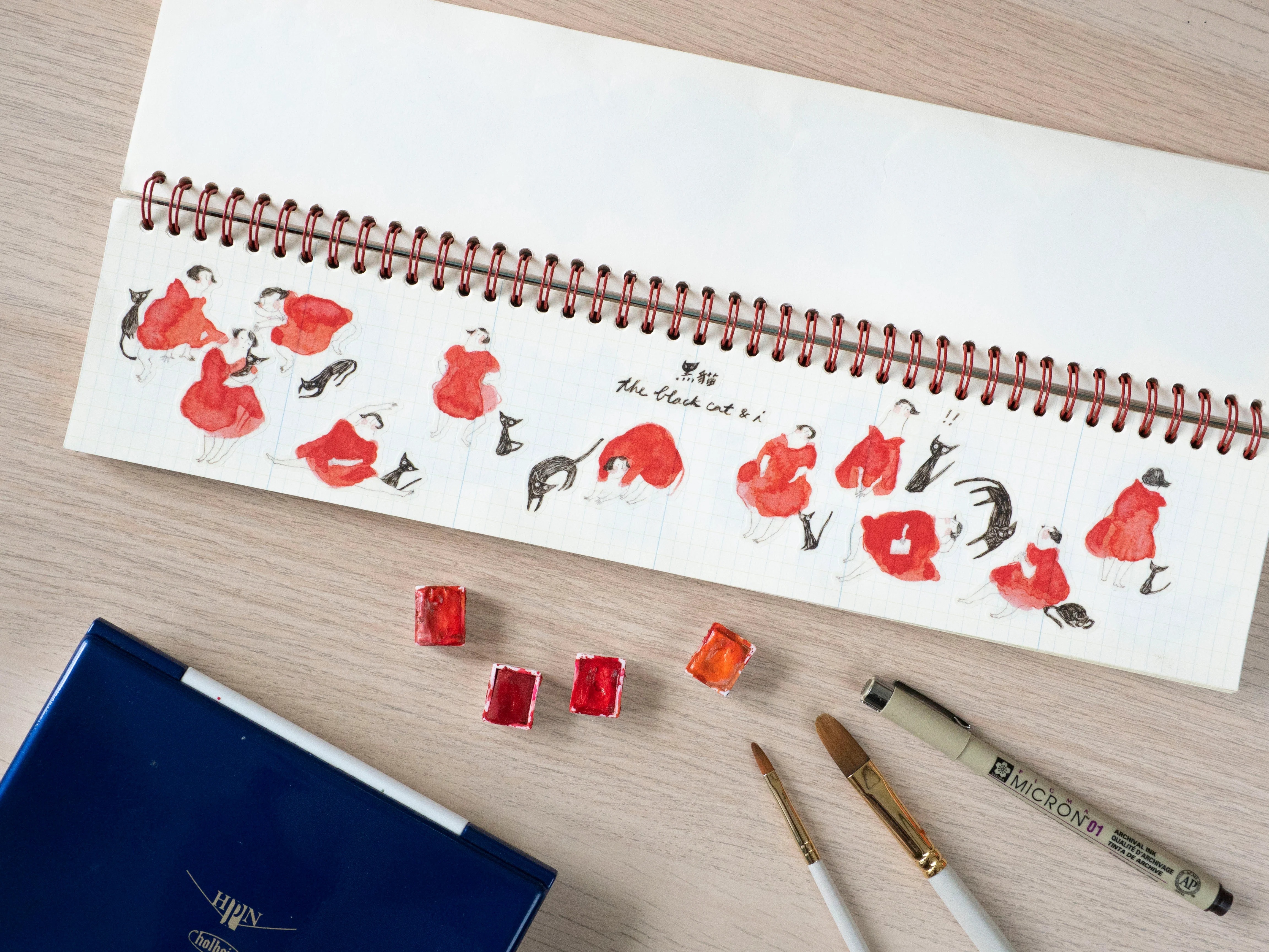 香港｜Dodolulu 手帳貼紙 黑貓